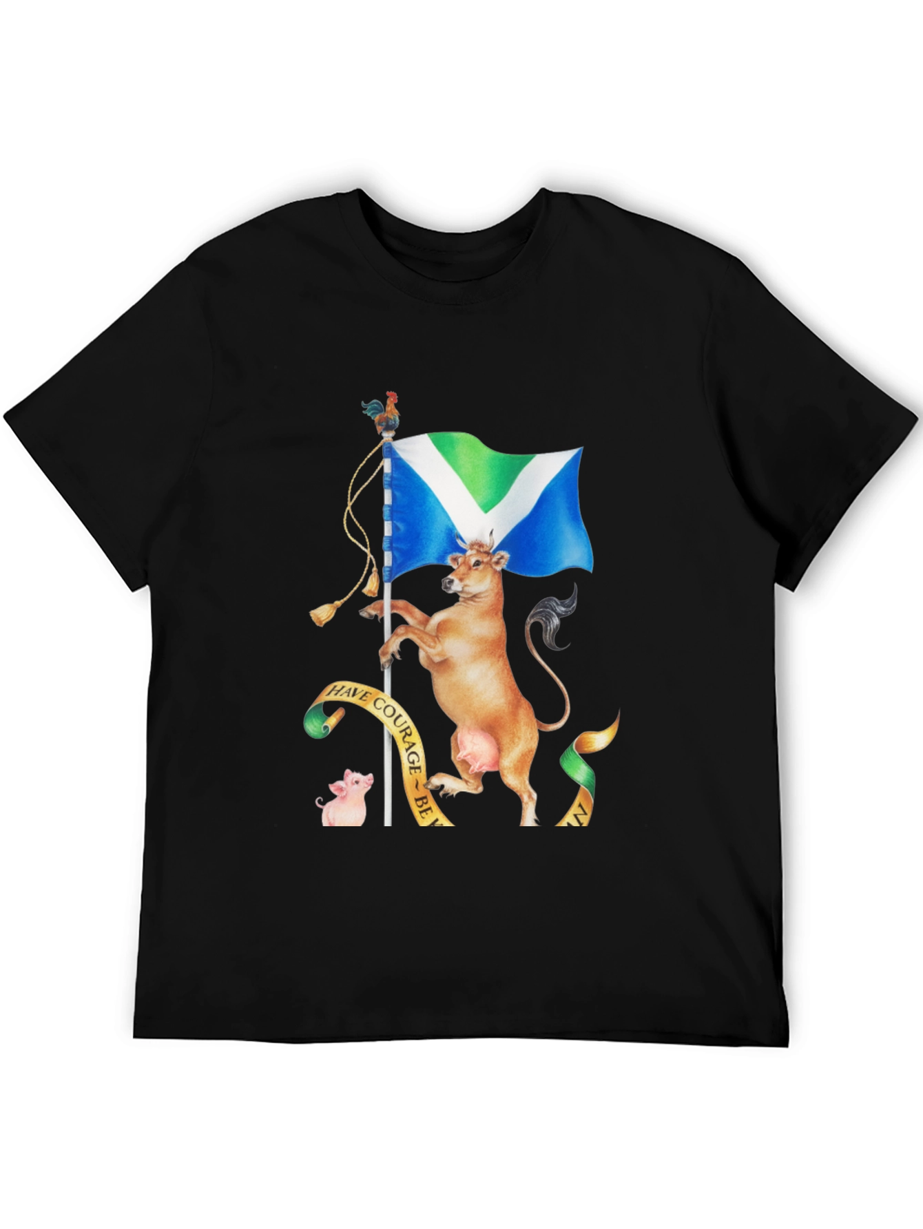 Vegan Animal Rights Graphic T-Shirt - Black