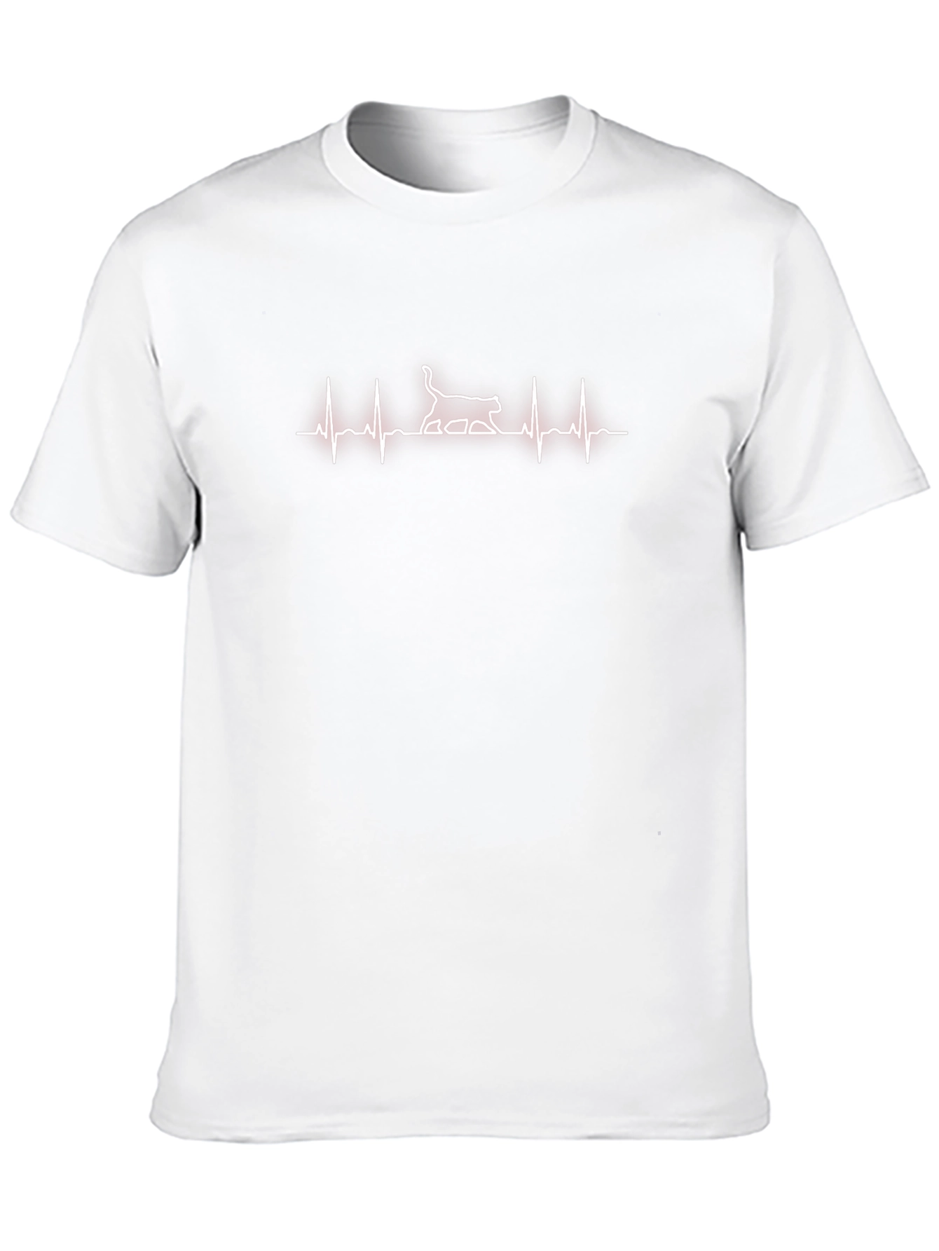 Cat Heartbeat T-Shirt - Stylish Graphic Tee