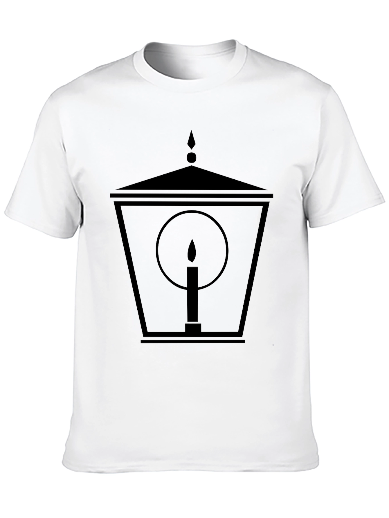 Lantern Candle Graphic Tee - Black