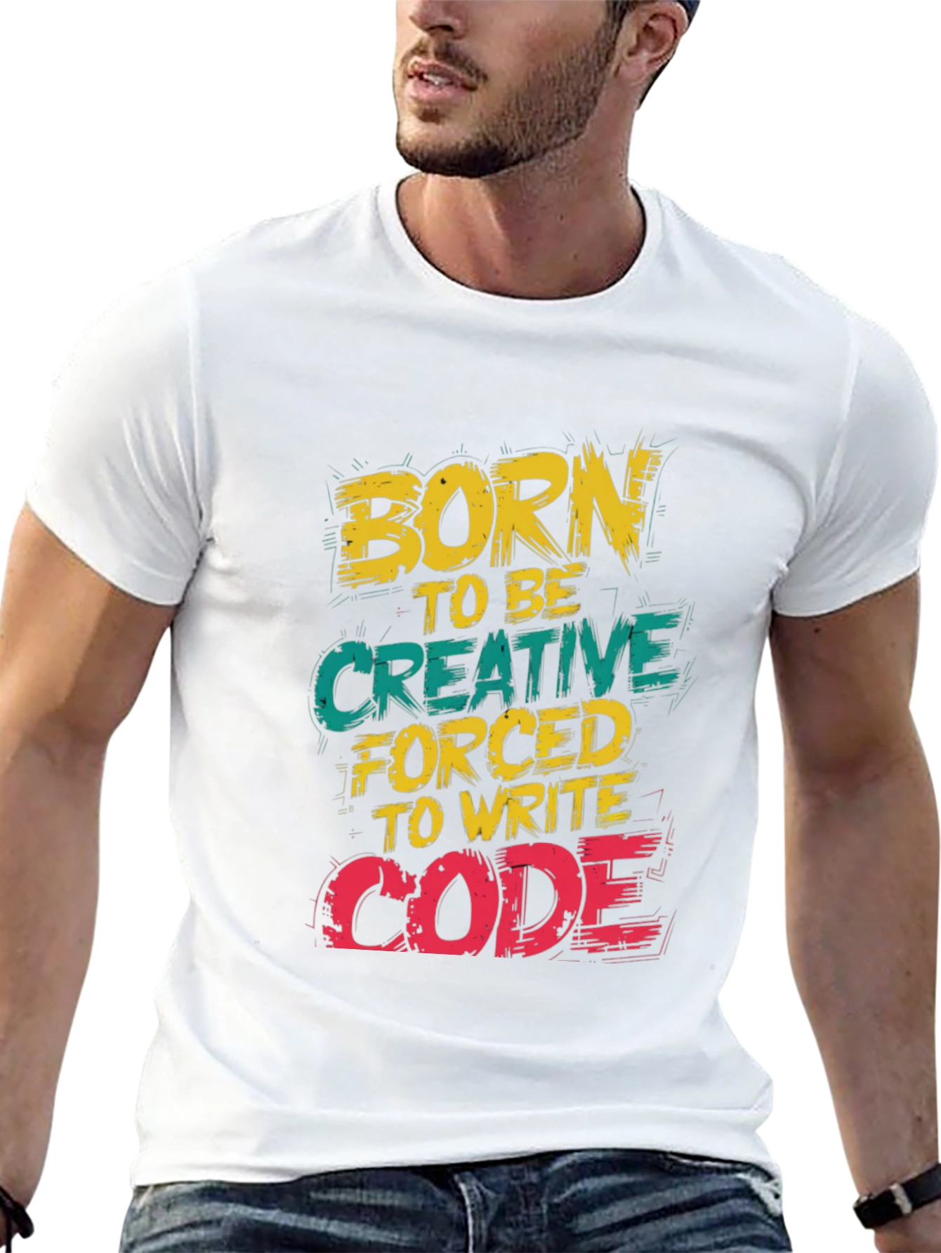 Born to be Creative Black Graphic Tee