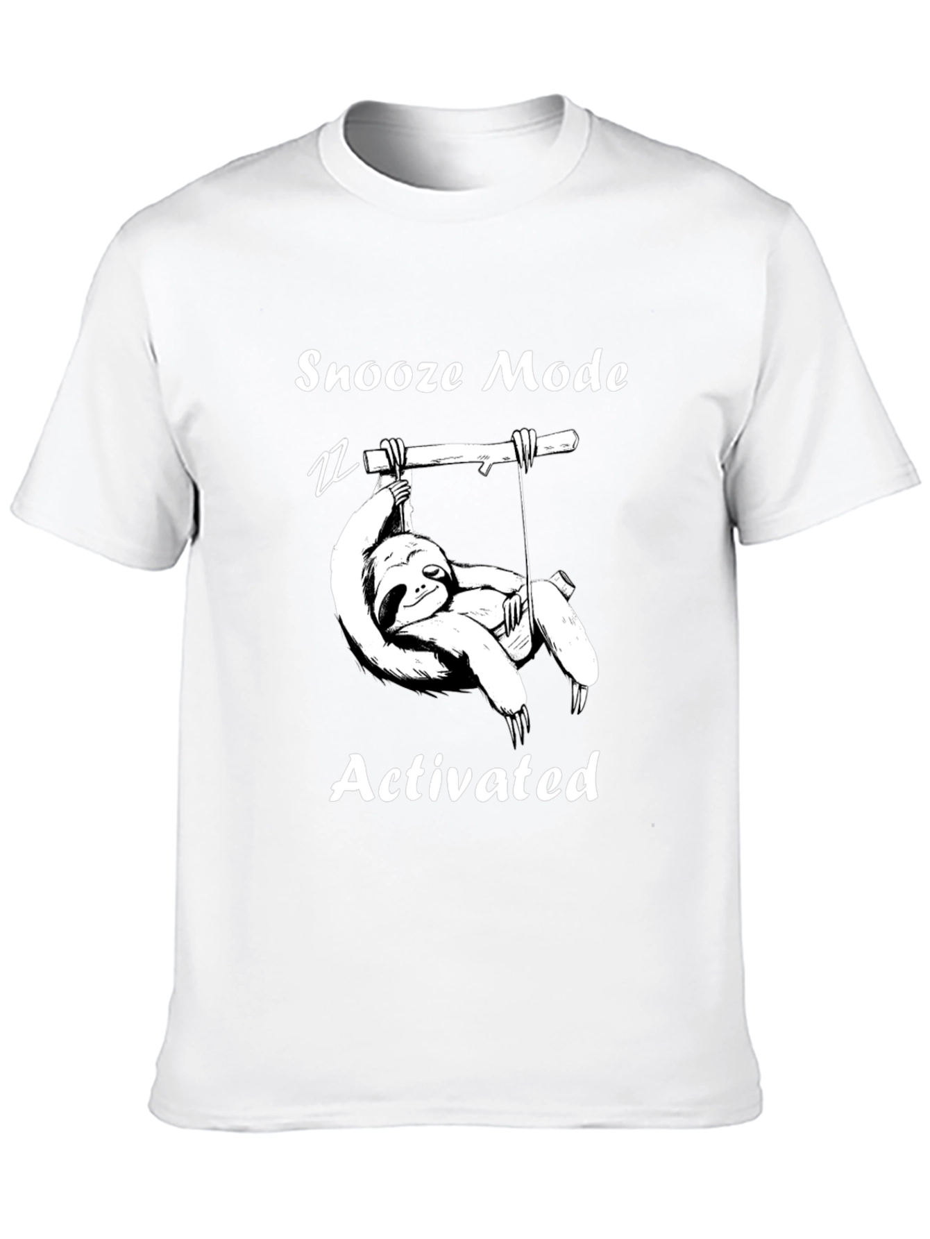 Snooze Mode Activated Sloth Graphic T-Shirt