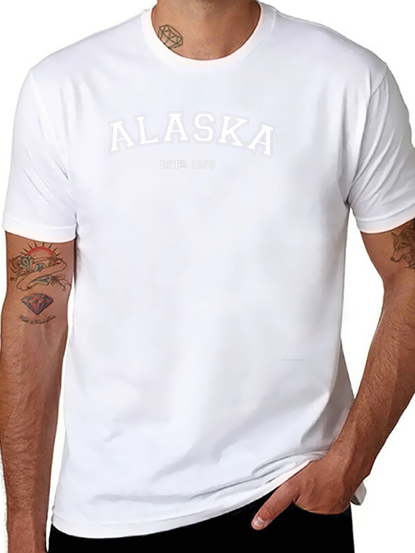 Alaska ESTD 1959 Black Graphic Tee
