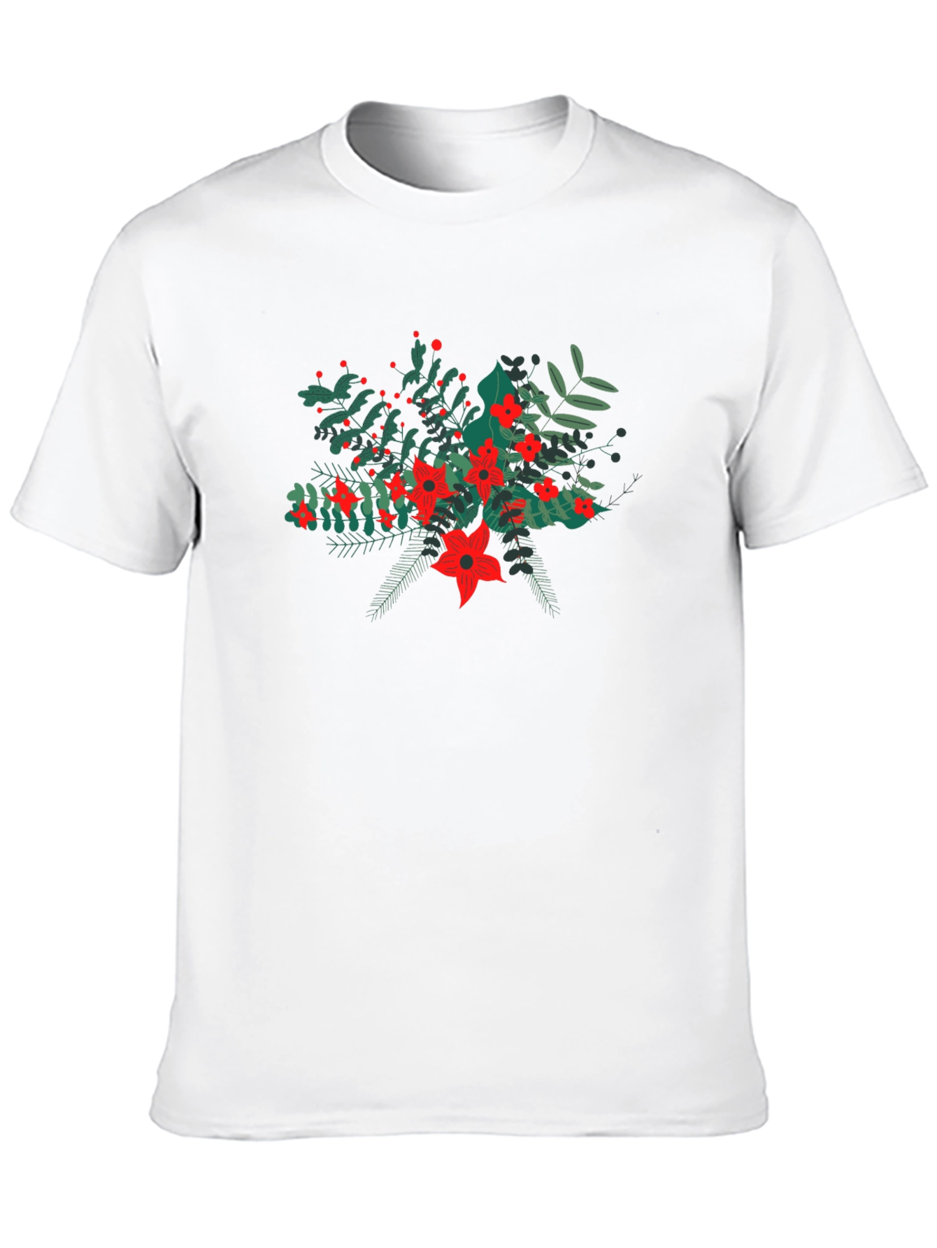 Floral Bouquet Black T-Shirt