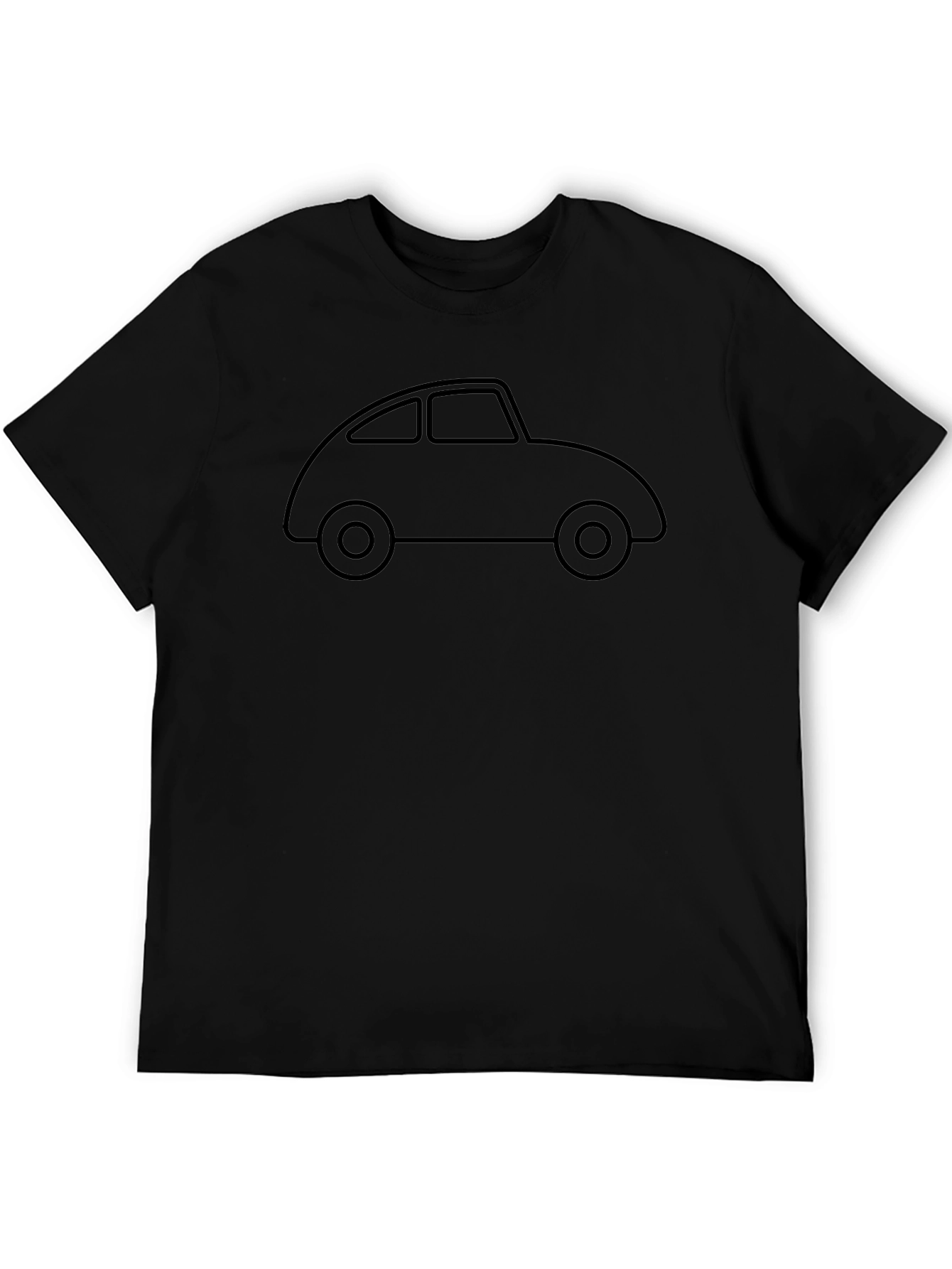 Classic Car Outline Tee - Retro Auto Design