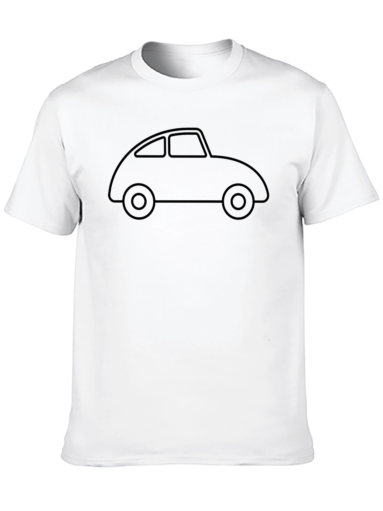 Classic Car Outline Tee - Retro Auto Design