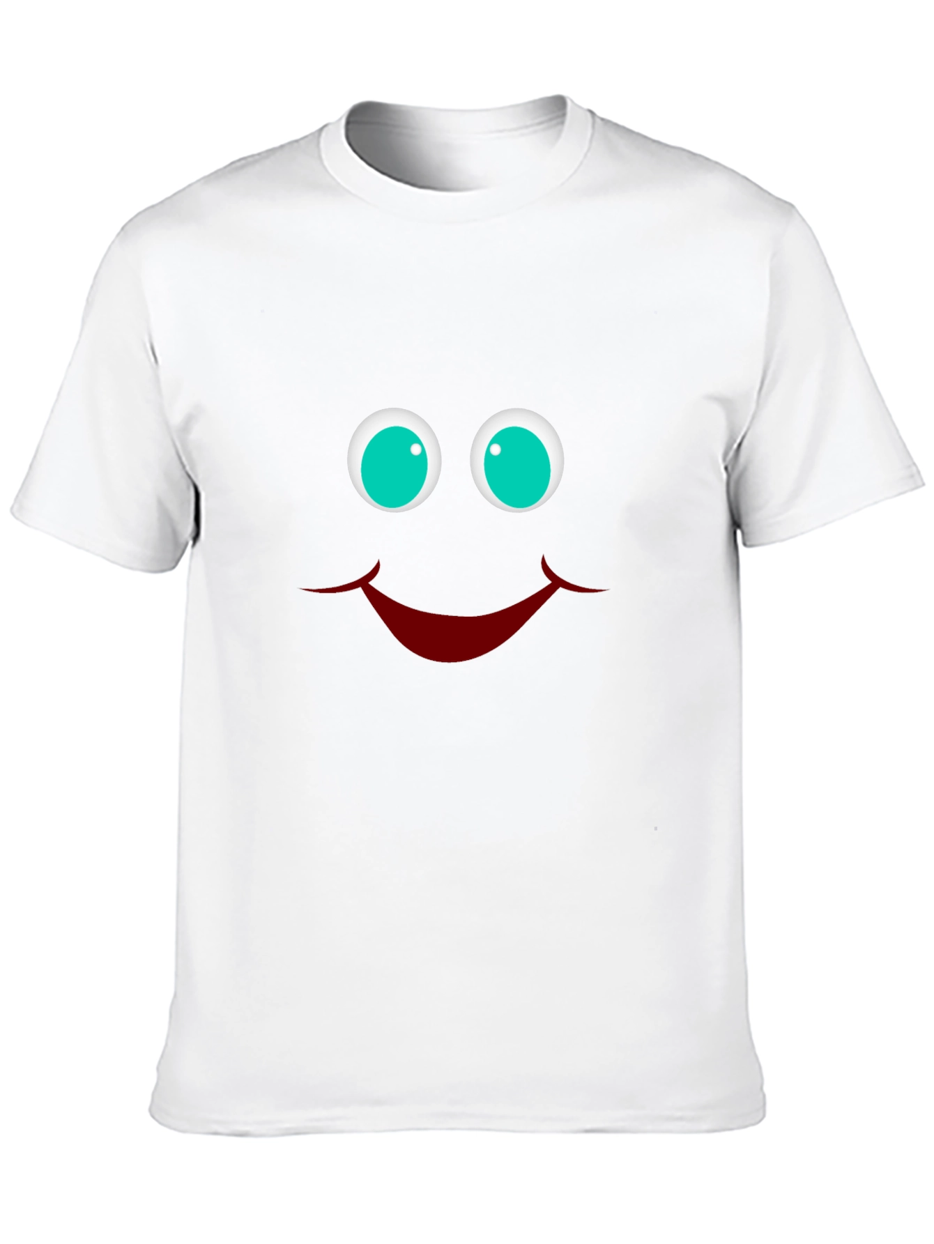 Smiley Face Graphic T-Shirt - Funny Casual Tee