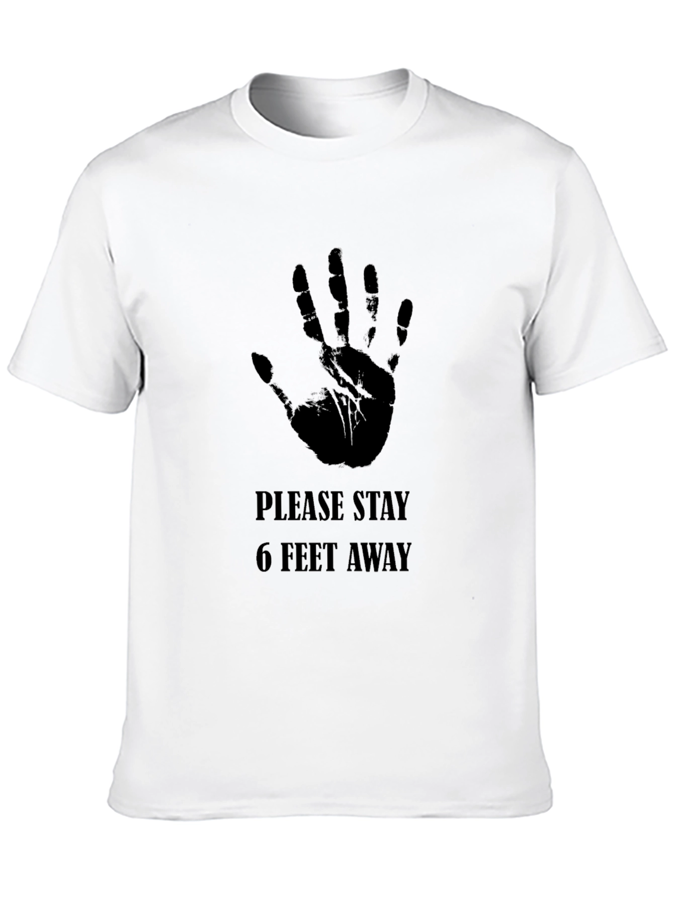 Stay Away Hand Print Graphic Tee