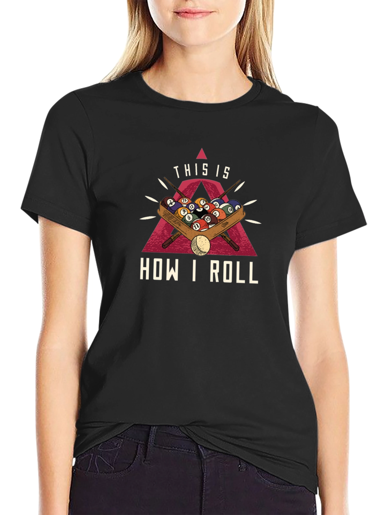 This is How I Roll Billiards T-Shirt - Black