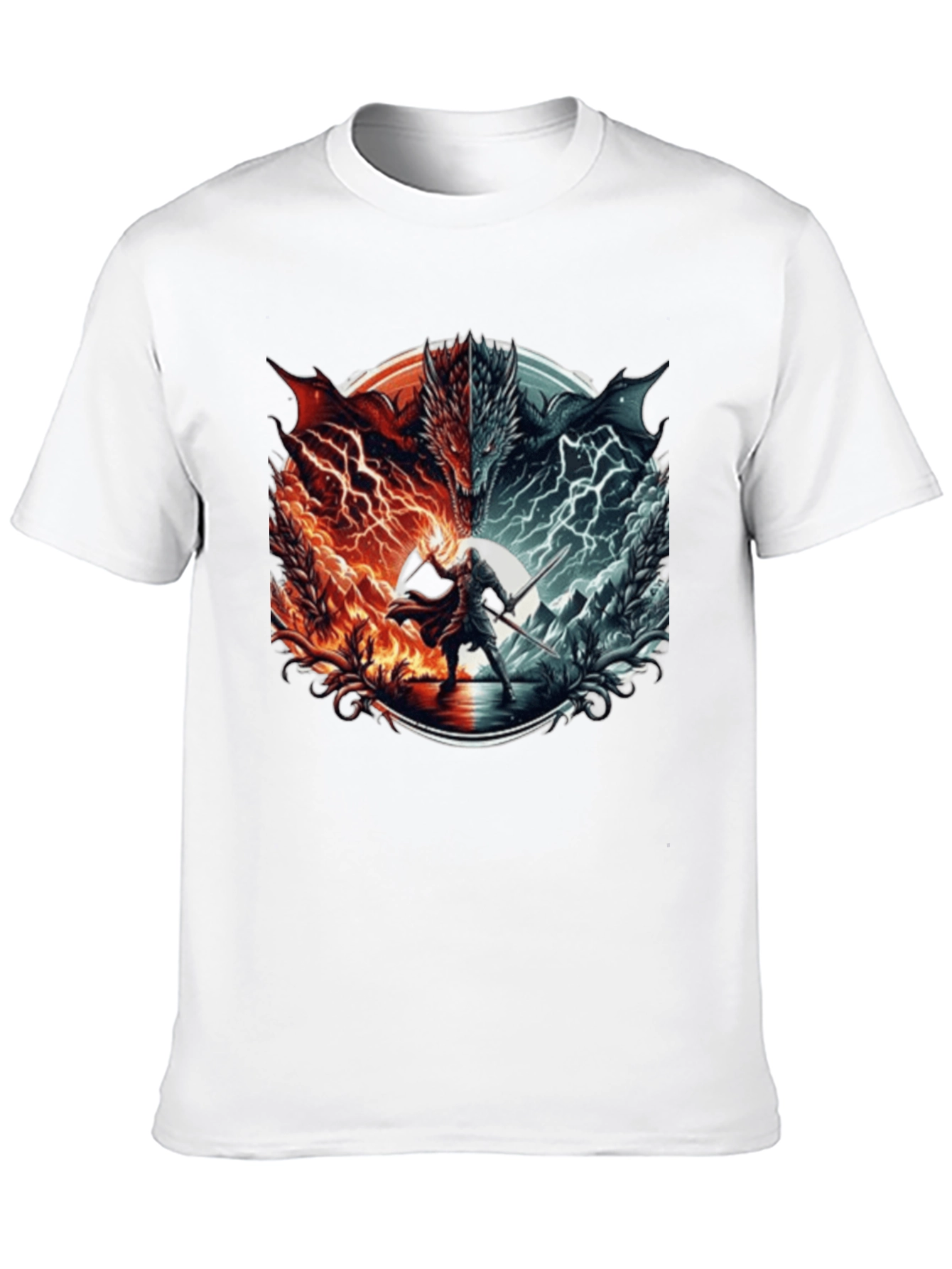 Fire and Ice Dragon T-Shirt
