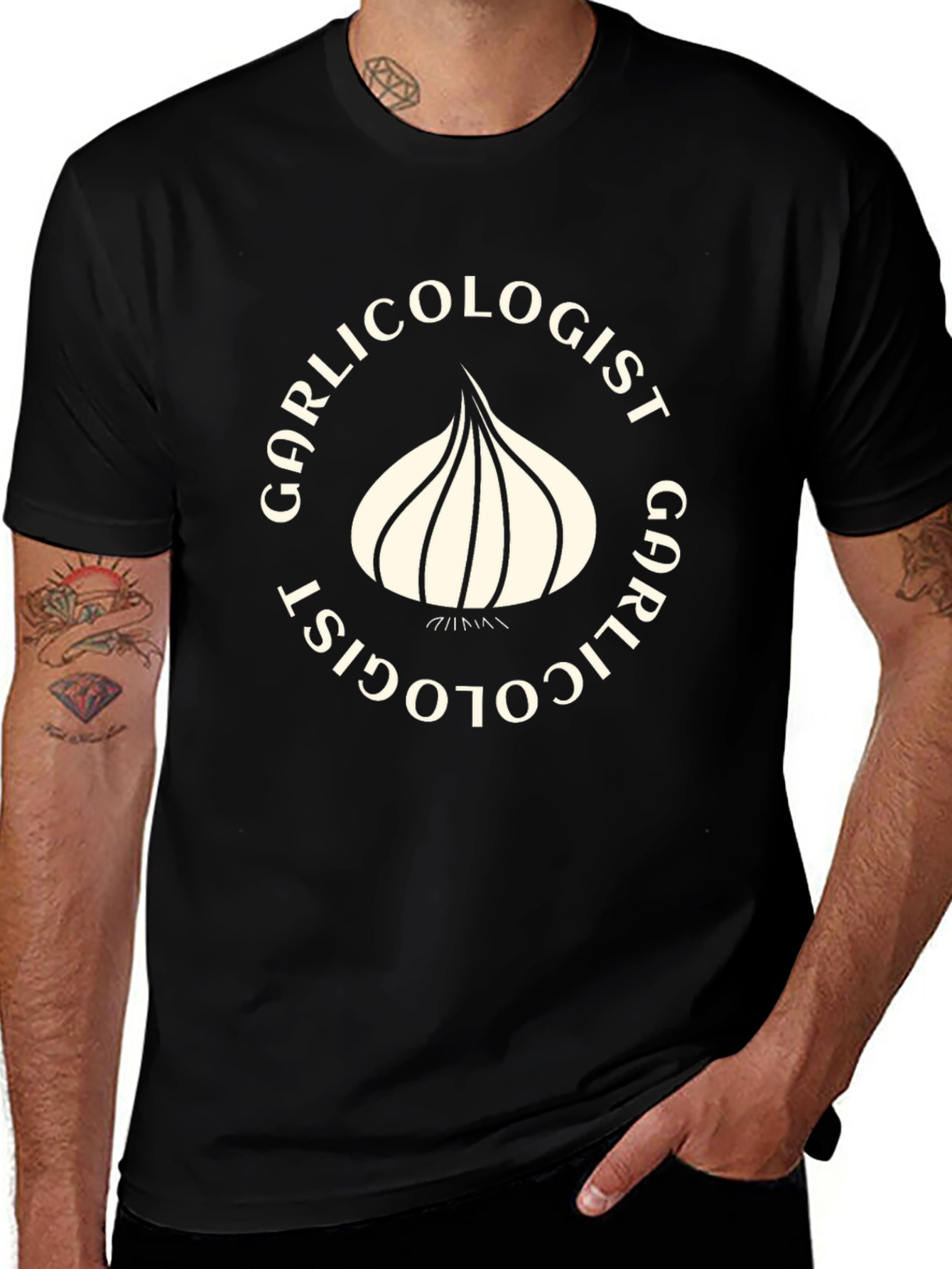 Garlicologist Black T-Shirt