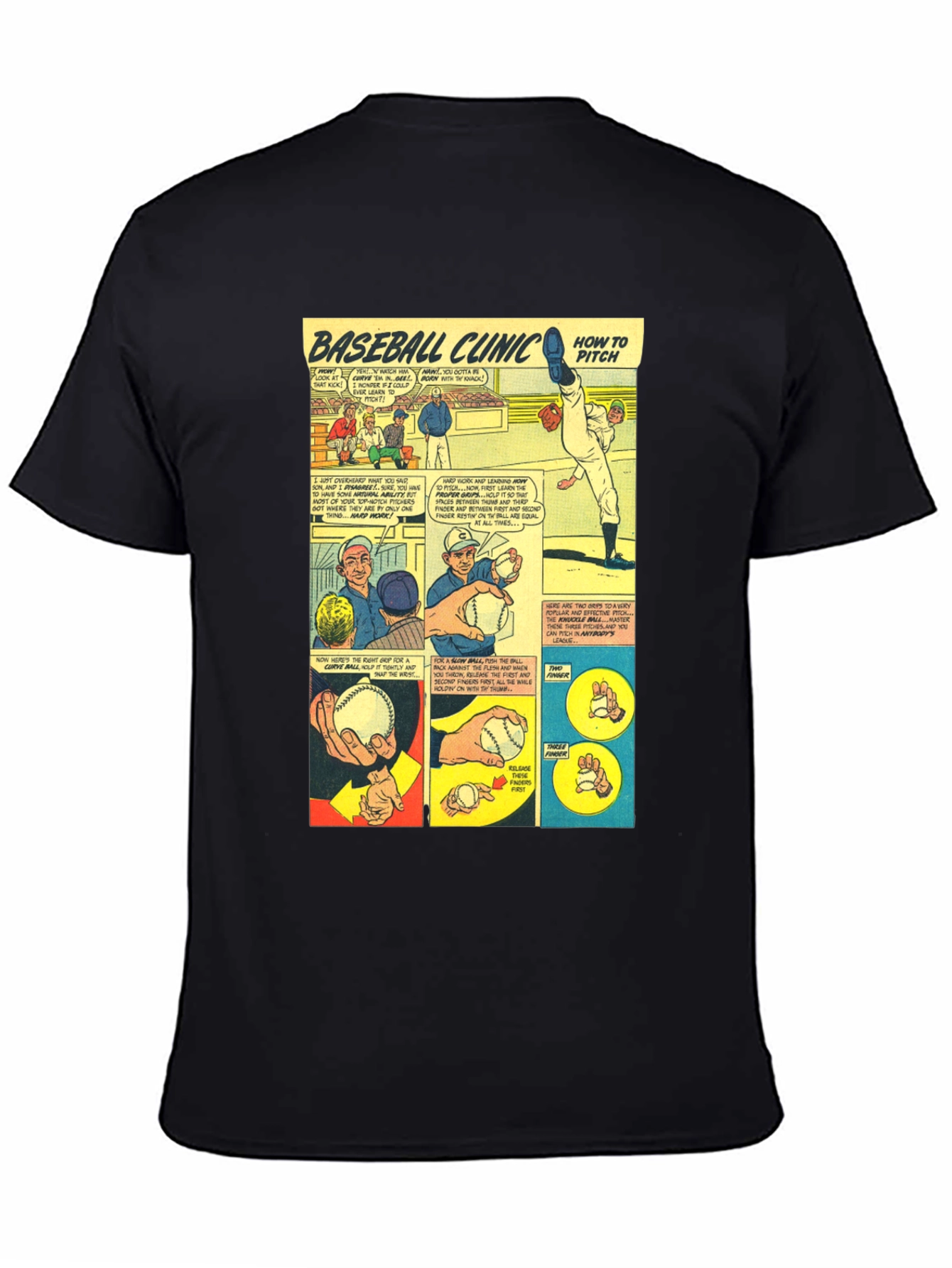 Baseball Clinic Black T-Shirt