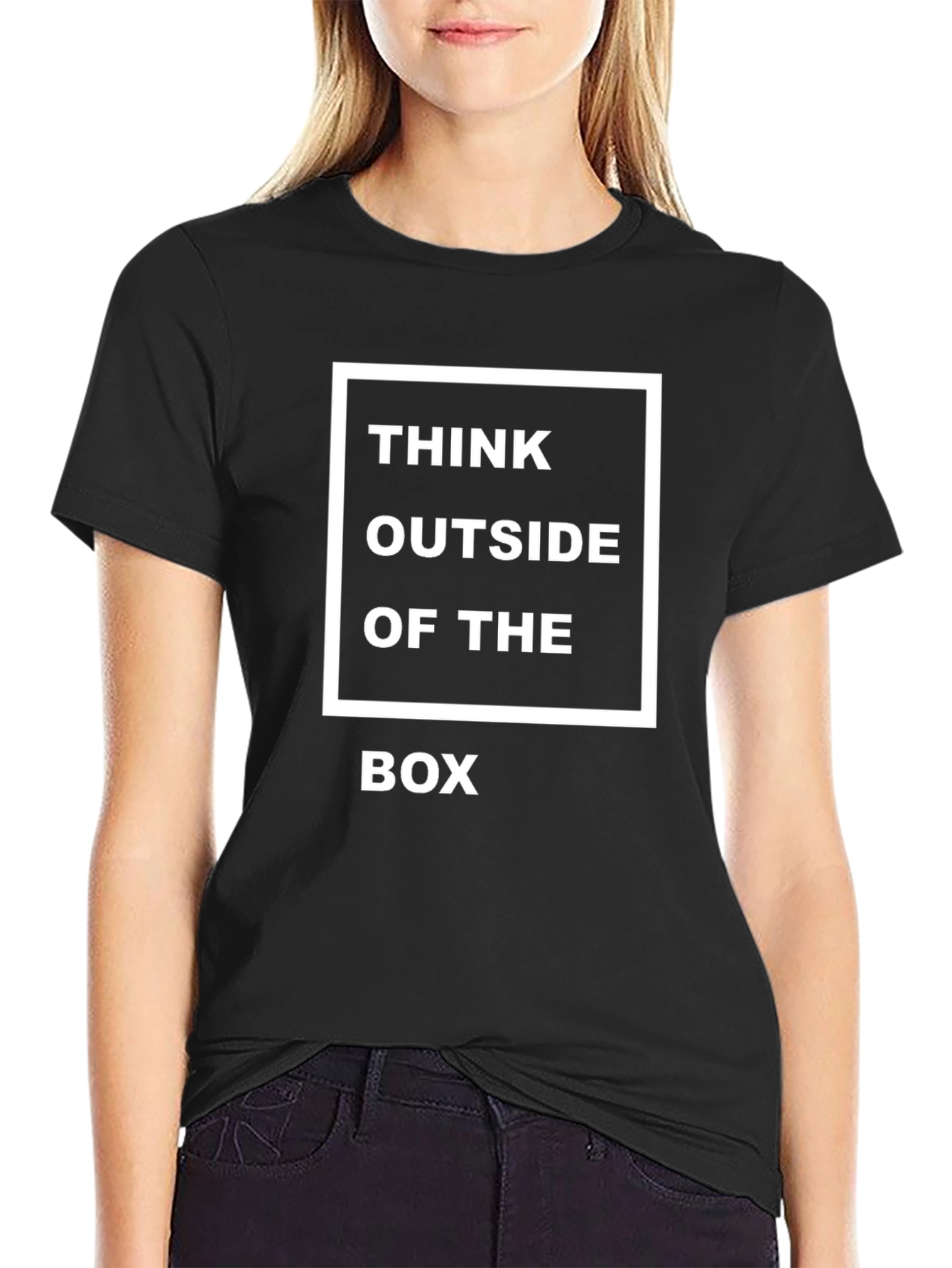 Think Outside The Box Black T-Shirt