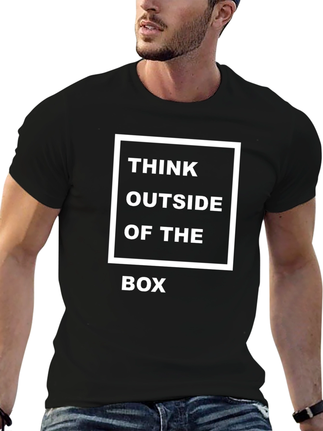 Think Outside The Box Black T-Shirt