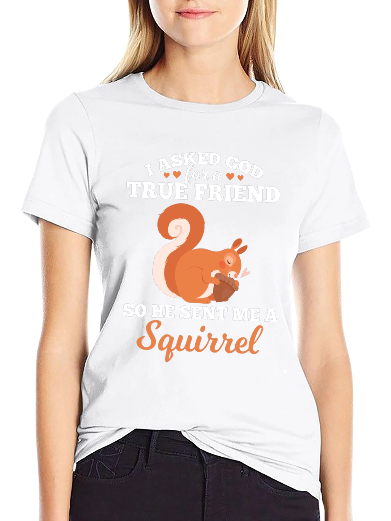 True Friend Squirrel Graphic T-Shirt