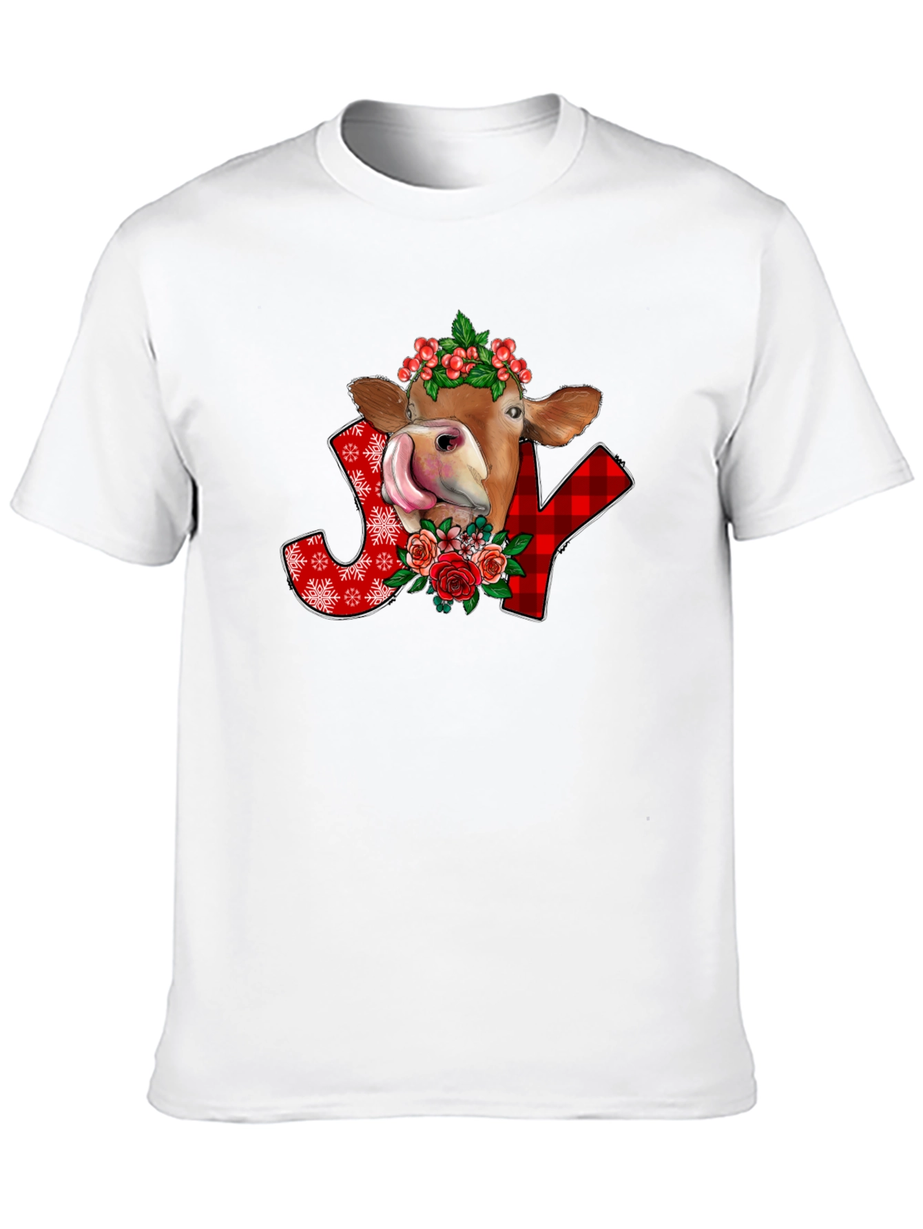 Festive Cow Joy Graphic Tee