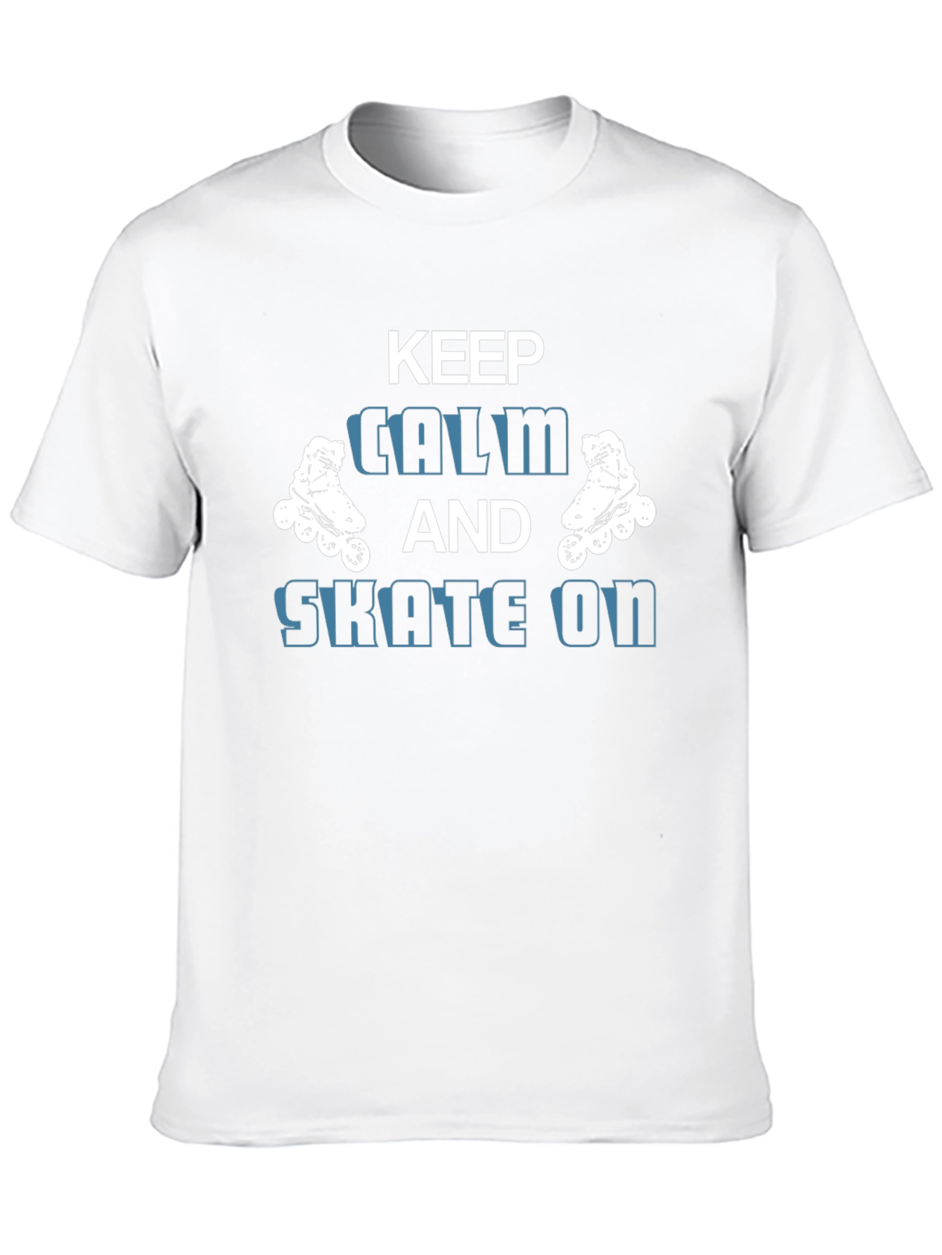 Keep Calm and Skate On - Graphic T-Shirt
