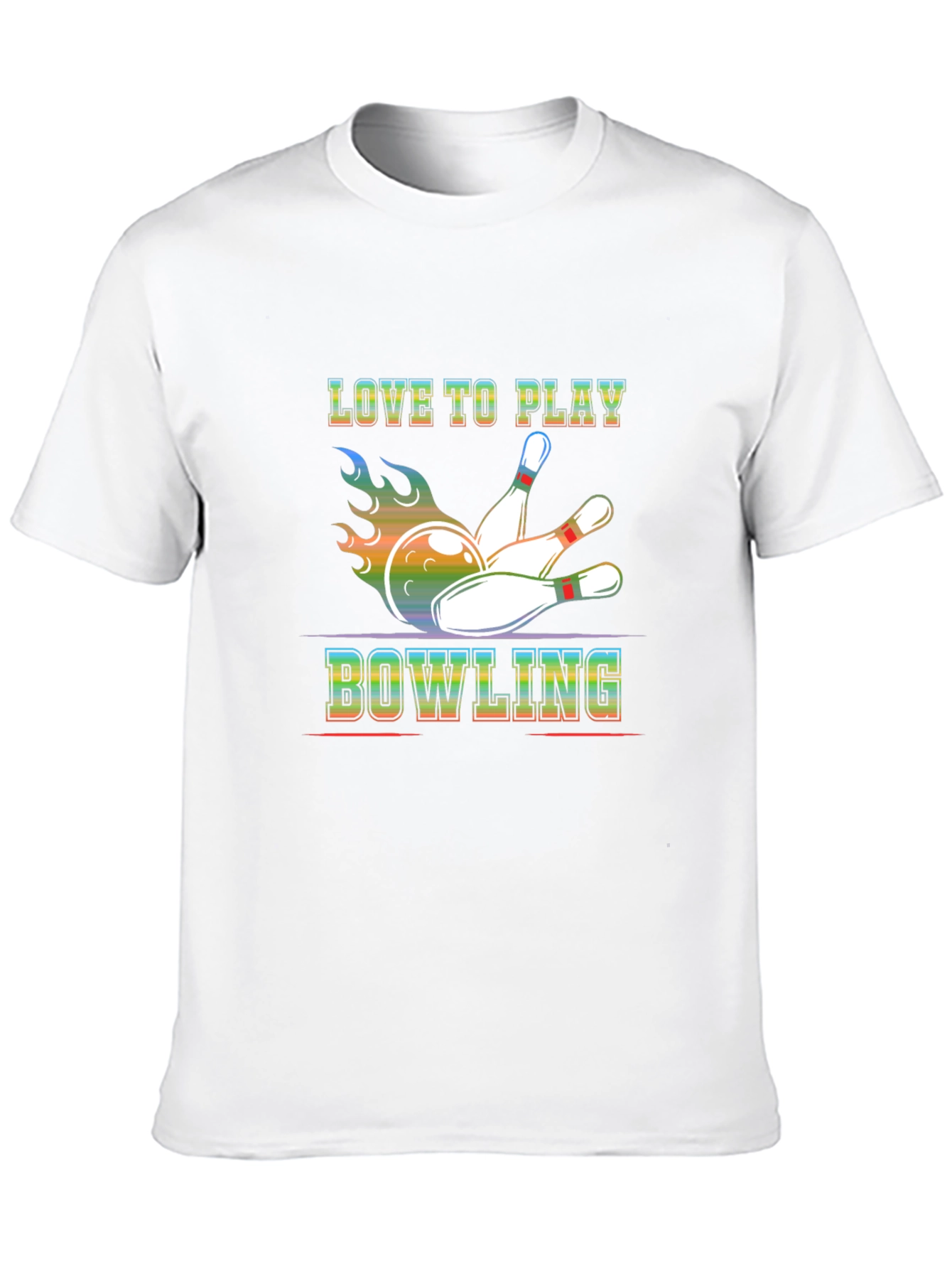 Love to Play Bowling T-Shirt - Graphic Print