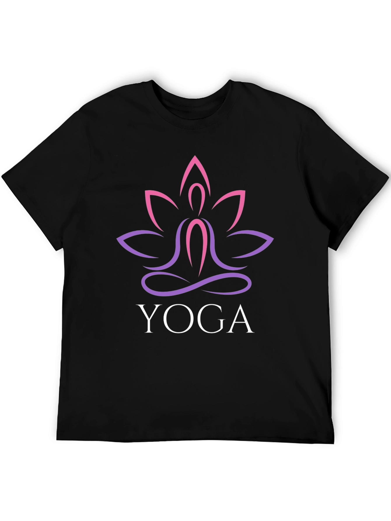Yoga Lotus Graphic Tee - Stylish Relaxation Shirt
