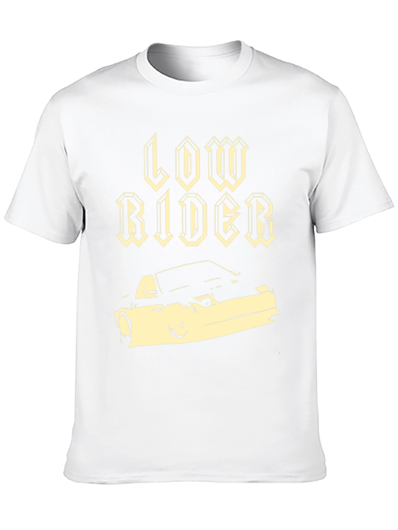 Low Rider Car Graphic Black T-Shirt