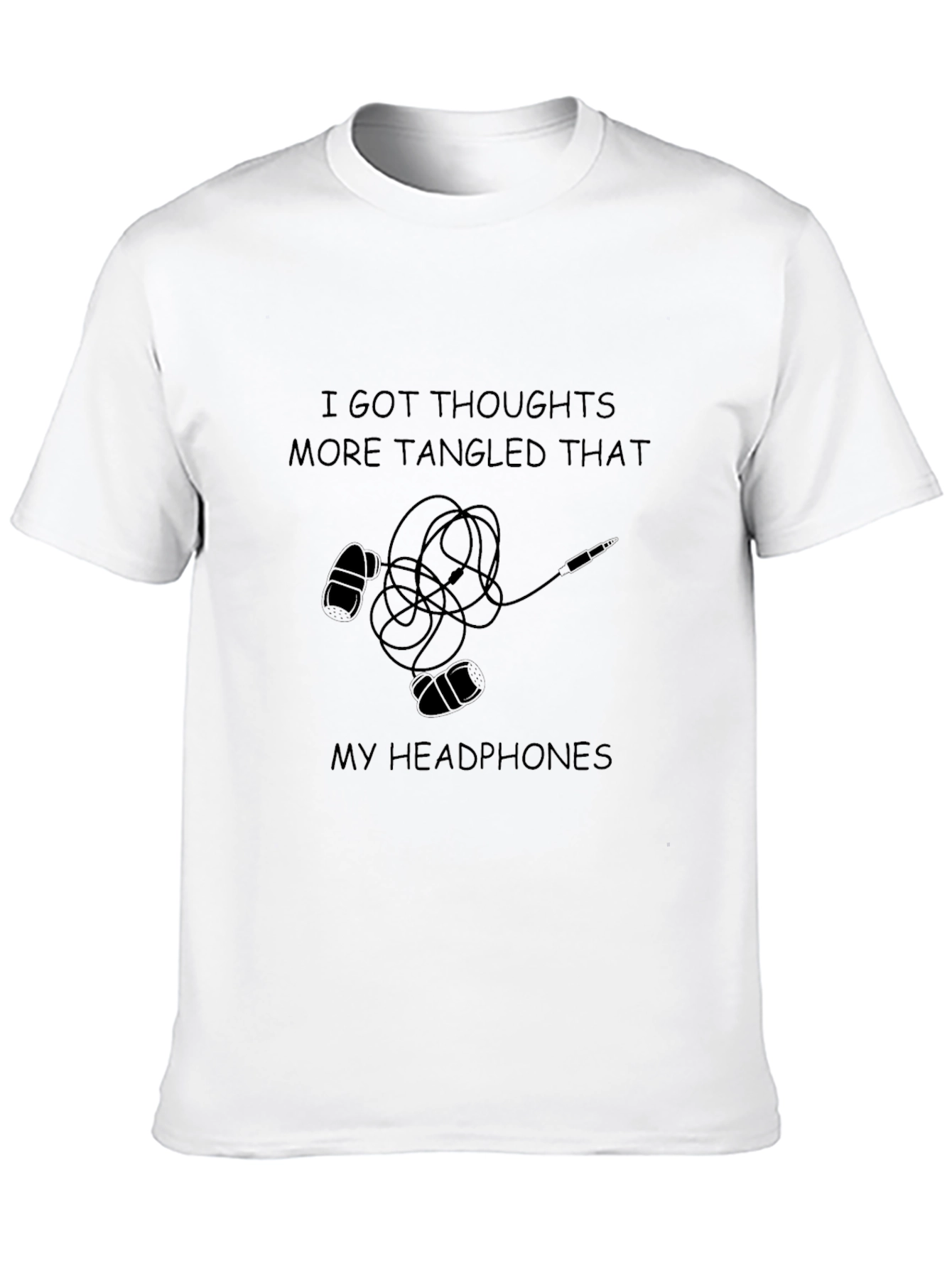 Tangled Thoughts Black Graphic Tee