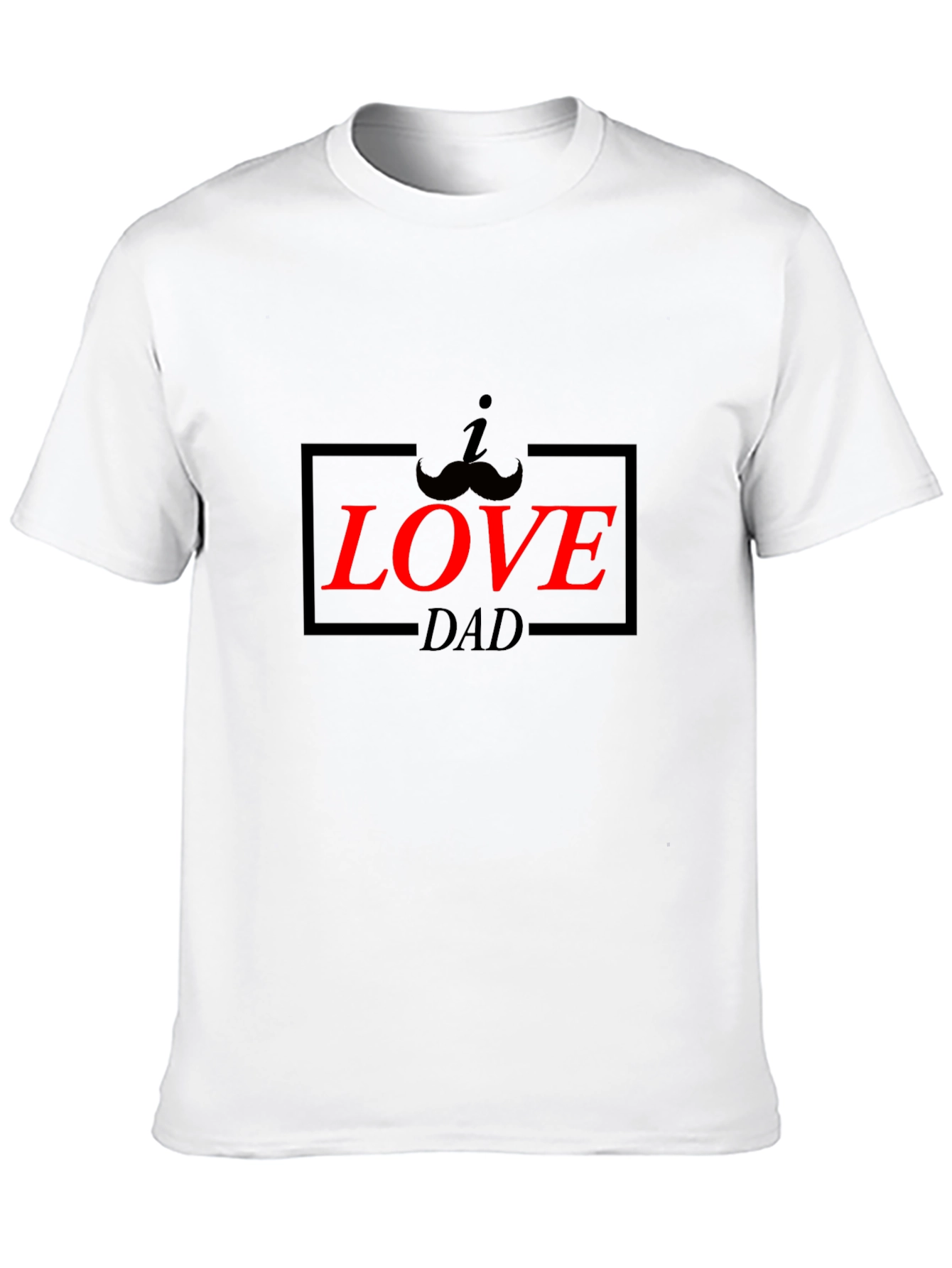 I Mustache You Dad T-Shirt - Black