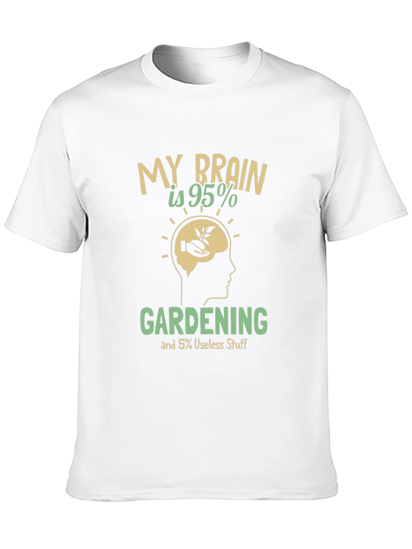 Gardening Brain T-Shirt - Funny Gardener Tee