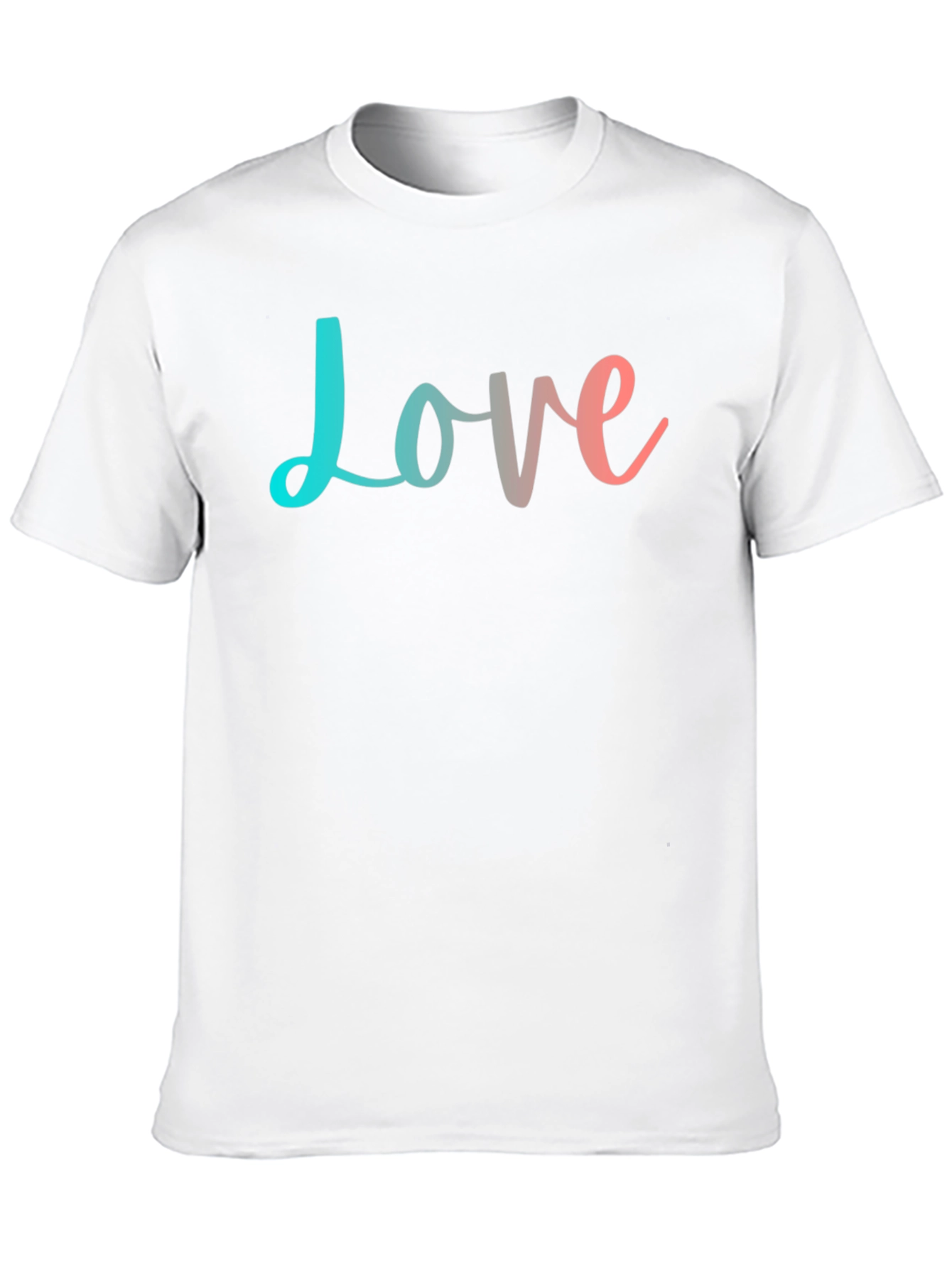 Love T-Shirt - Trendy Gradient Design - Black