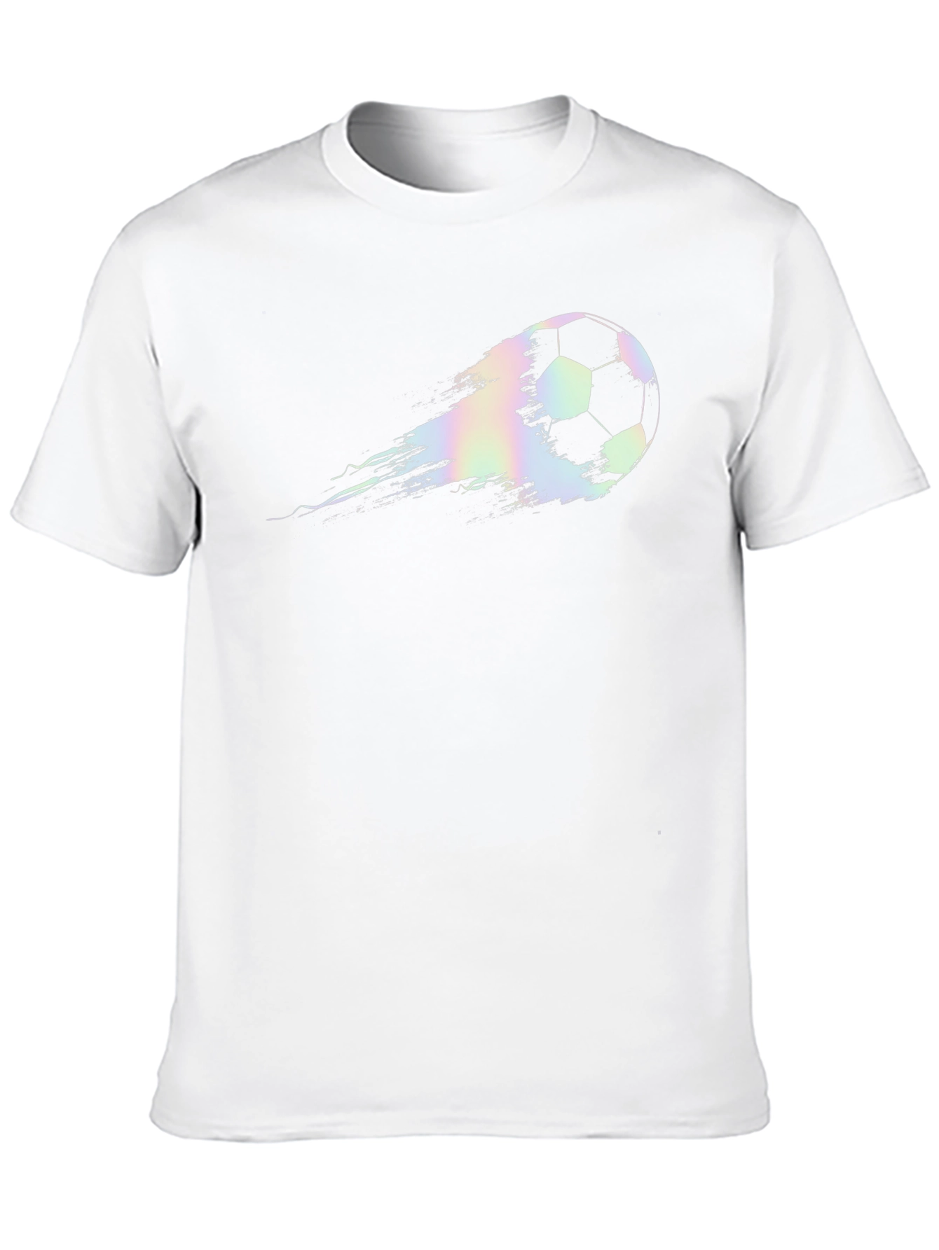 Cool Soccer Ball Graphic T-Shirt - Black