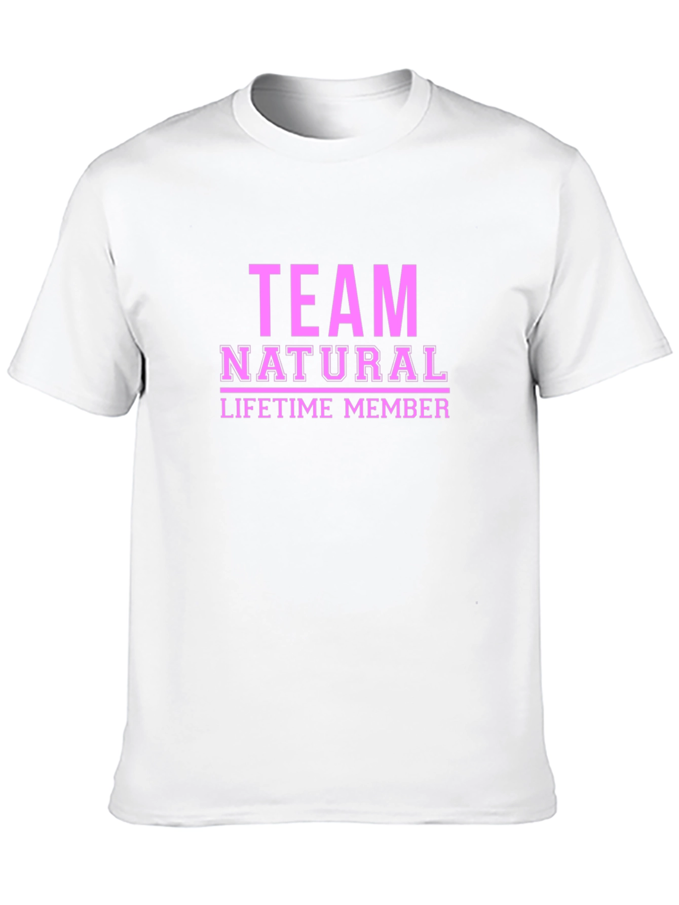 Team Natural Lifetime Member Black T-Shirt