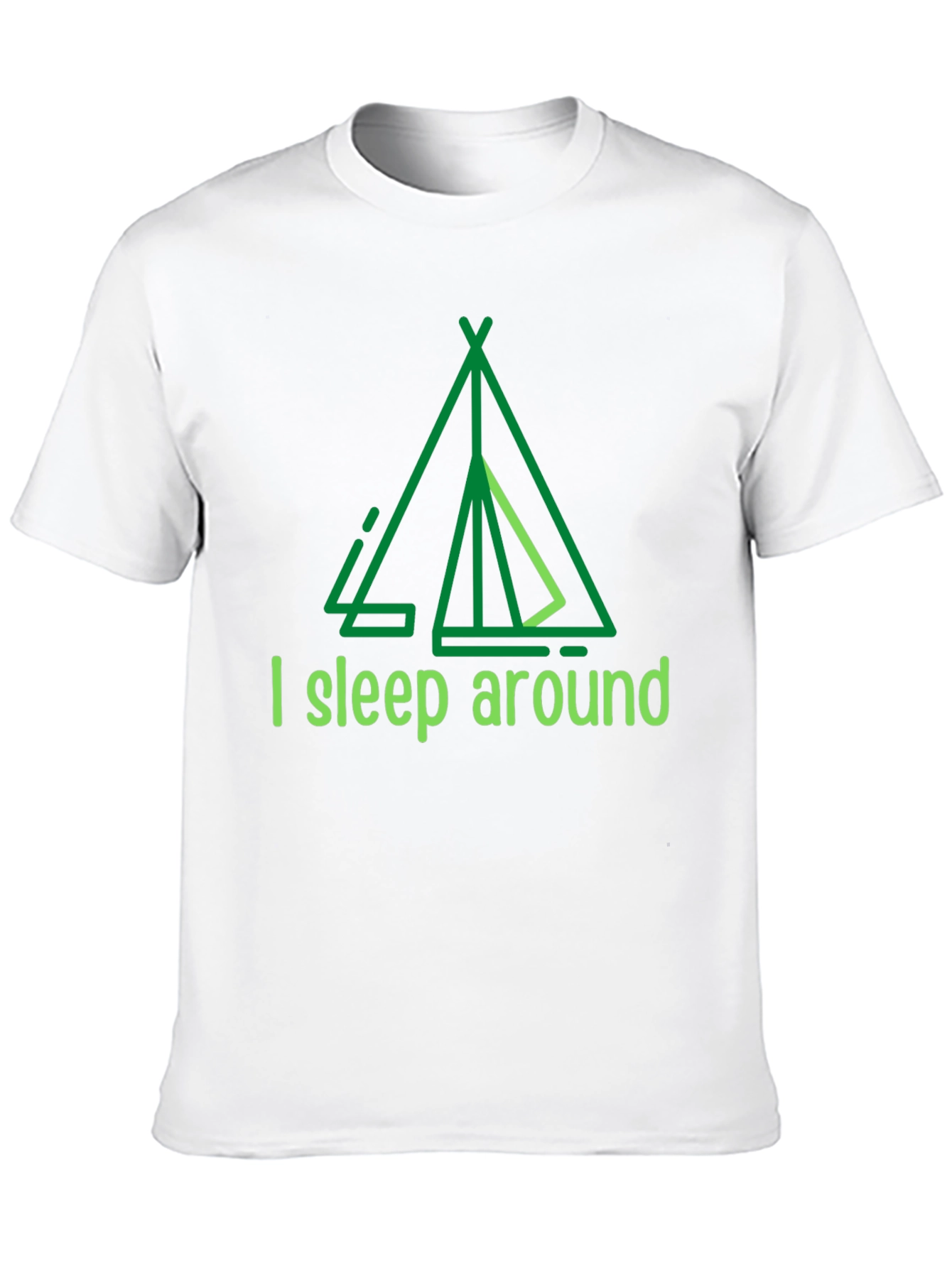 Camping Humor T-Shirt - I Sleep Around Tee