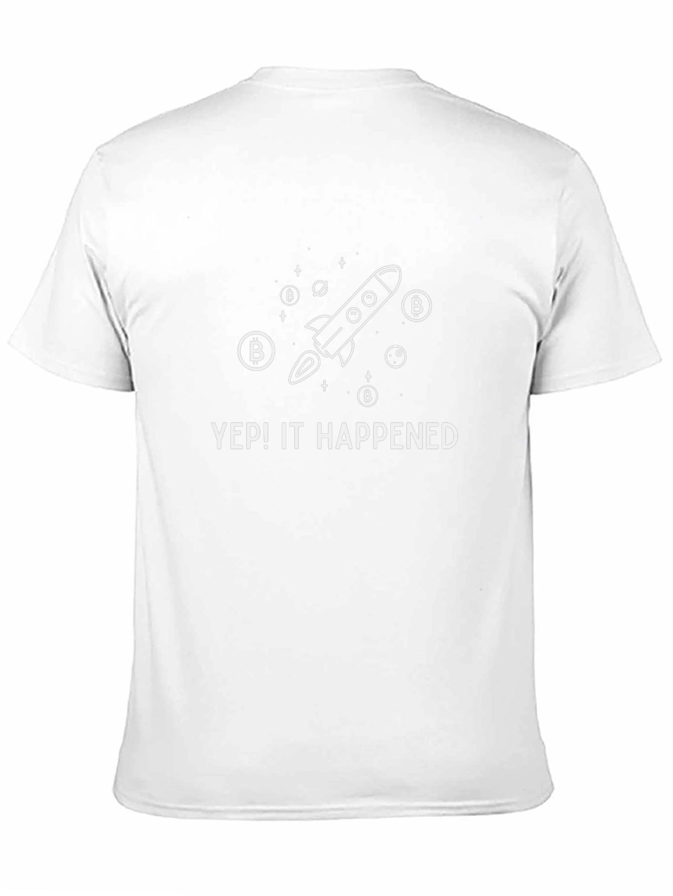 Bitcoin Rocket T-Shirt - Yep! It Happened Tee