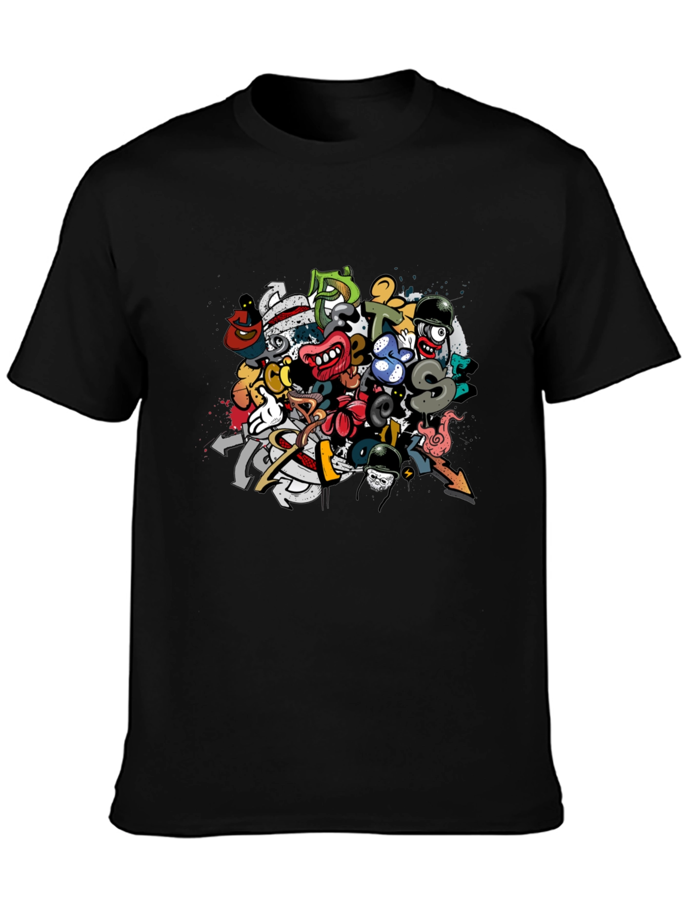 Bold Graffiti Art T-Shirt - Unique Graphic Tee