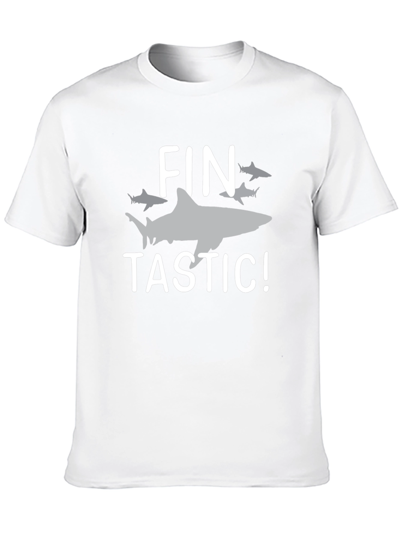Fin-tastic Shark Graphic T-Shirt - Black Cotton Tee