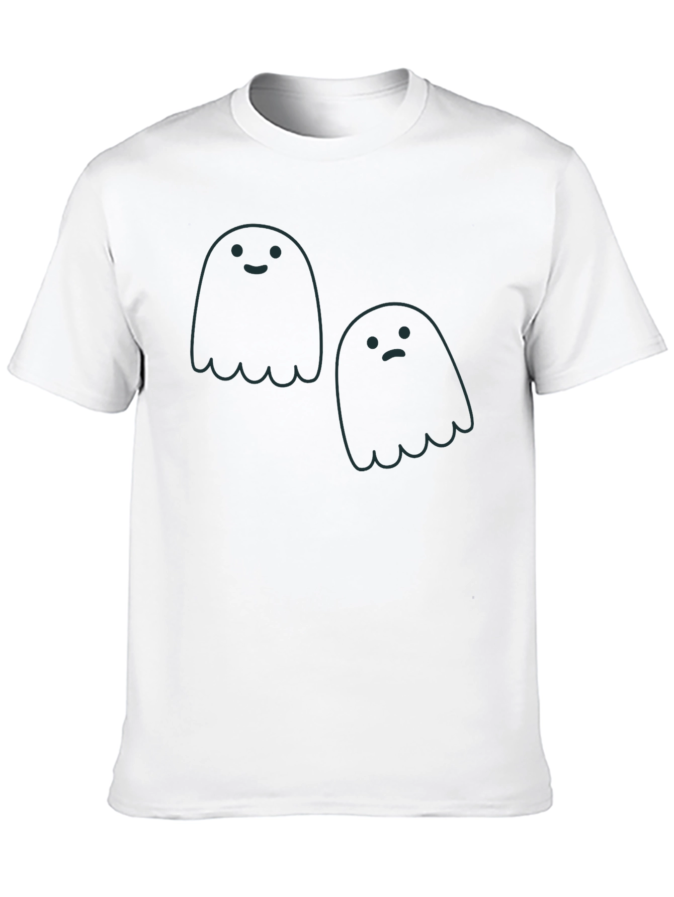 Ghost Duo Graphic Tee - Spooky Season Style