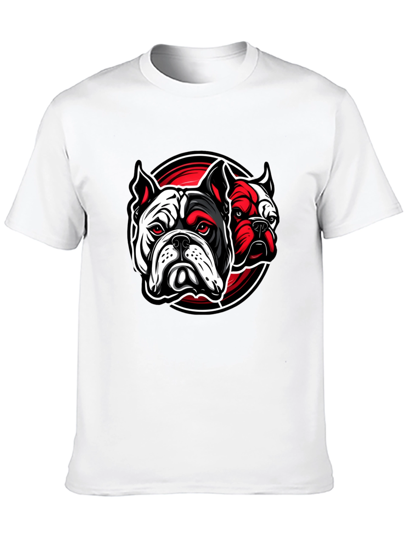 Bulldog Graphic Print Black T-Shirt