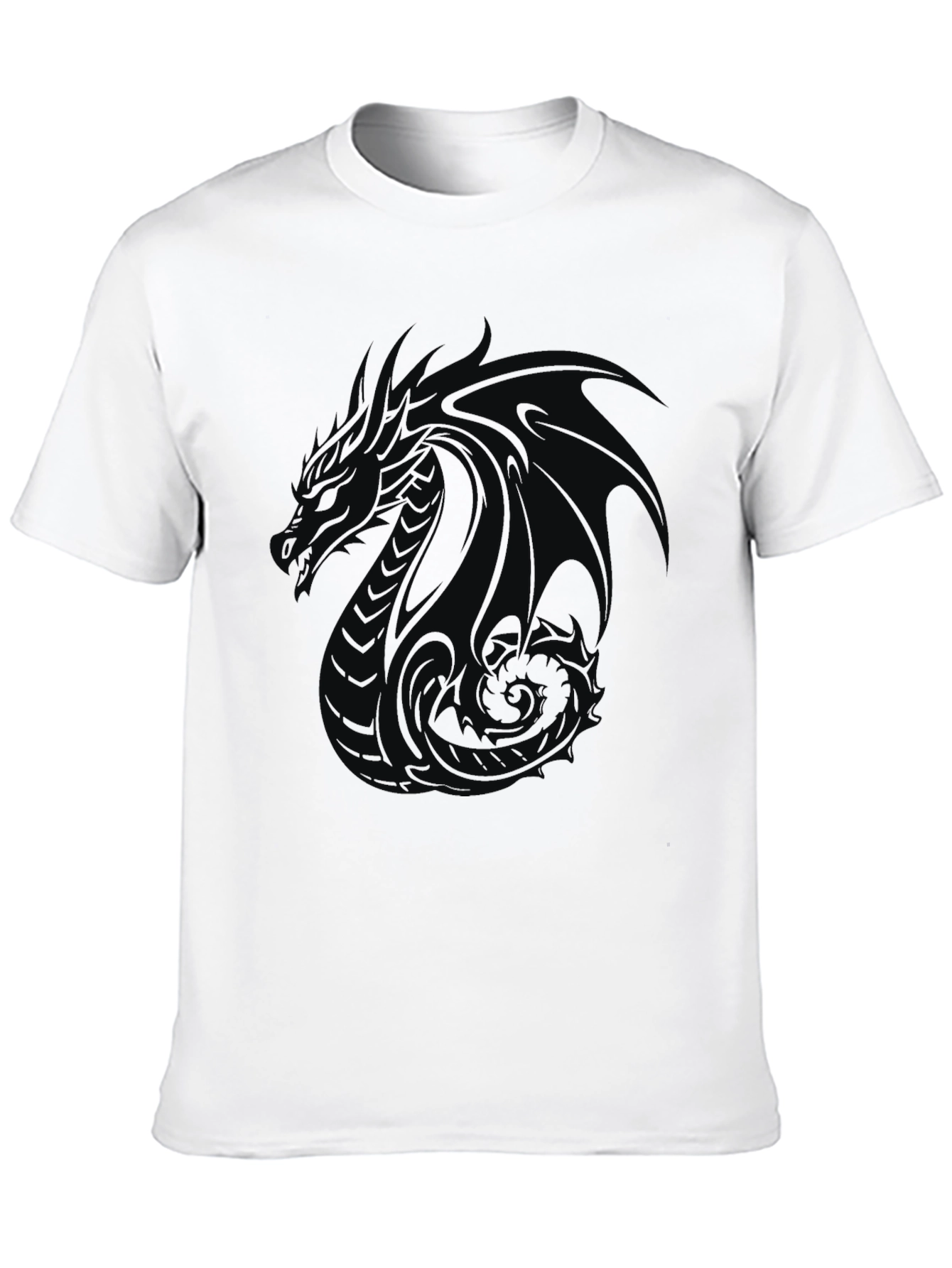 Dragon Graphic Black T-Shirt - Mens Style