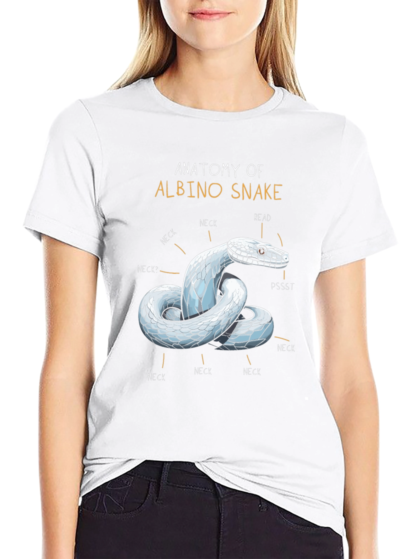 Anatomy of Albino Snake T-Shirt