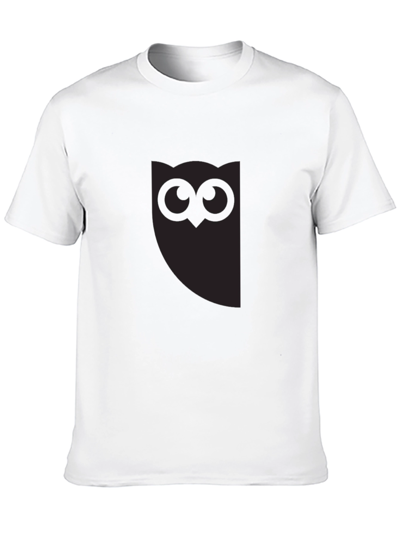 Mens Black Owl Graphic Tee - Stylish Casual Wear