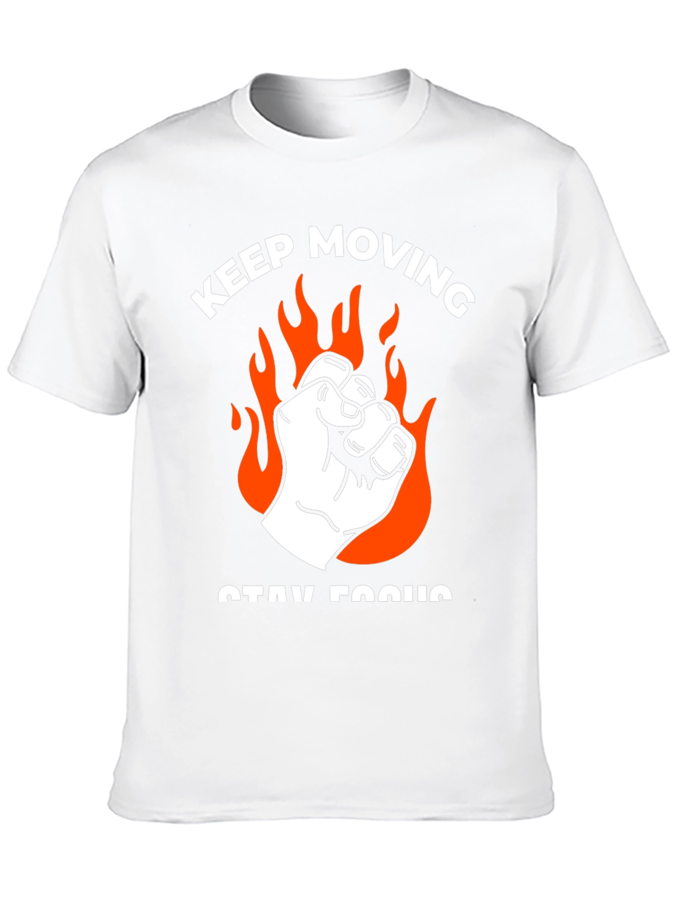 Keep Moving Graphic Tee - Black Cotton T-Shirt