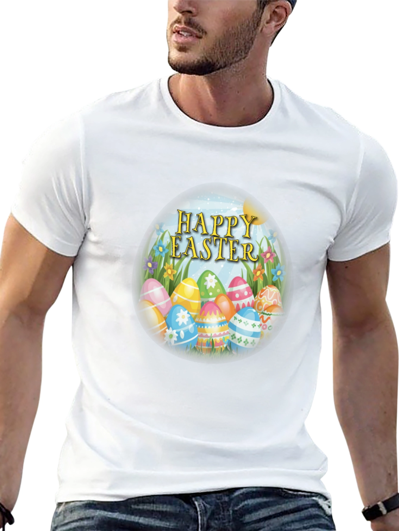 Happy Easter Egg T-Shirt - Festive Celebration Tee
