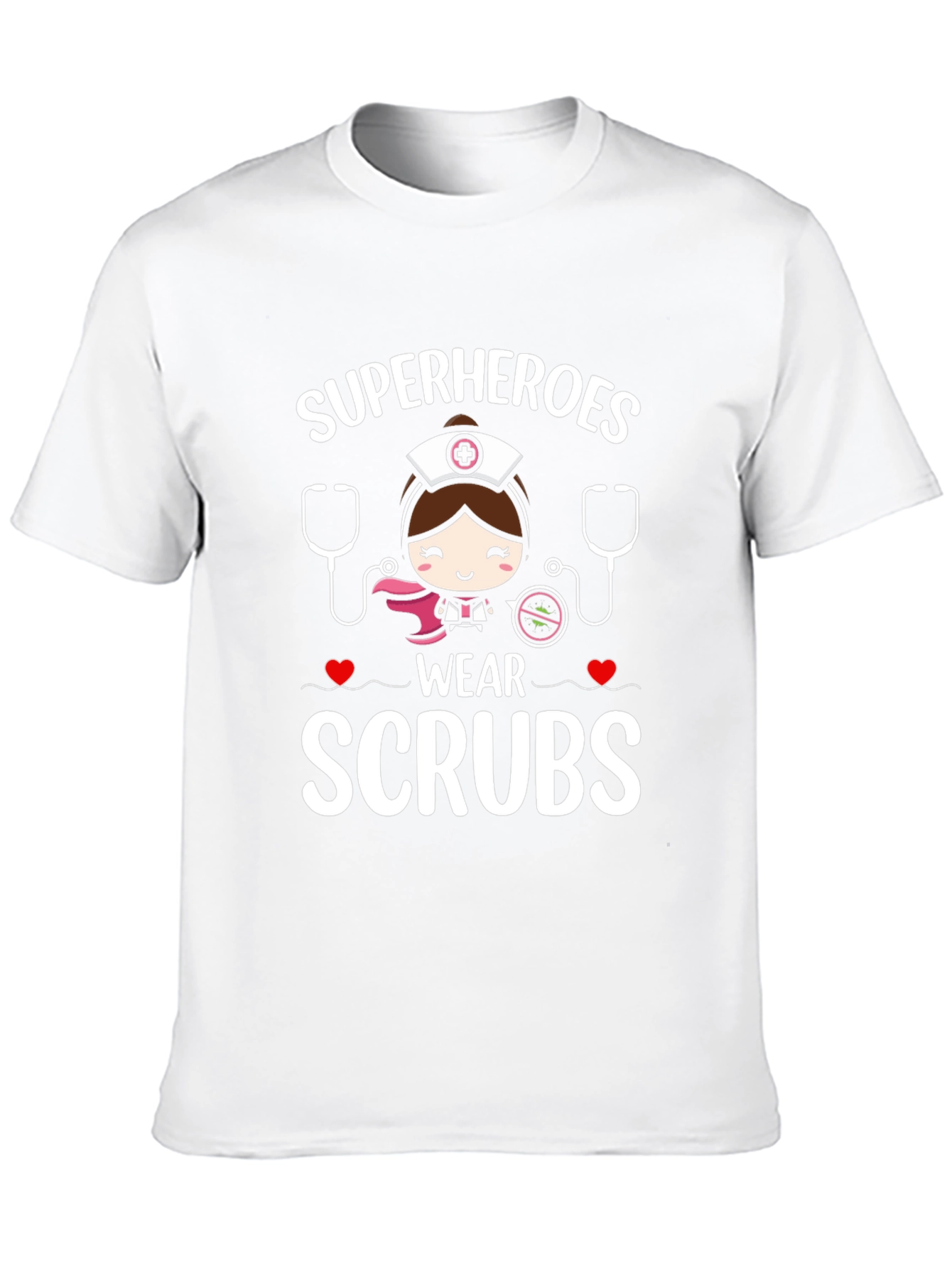 Superheroes Wear Scrubs T-Shirt - Nurse Tee