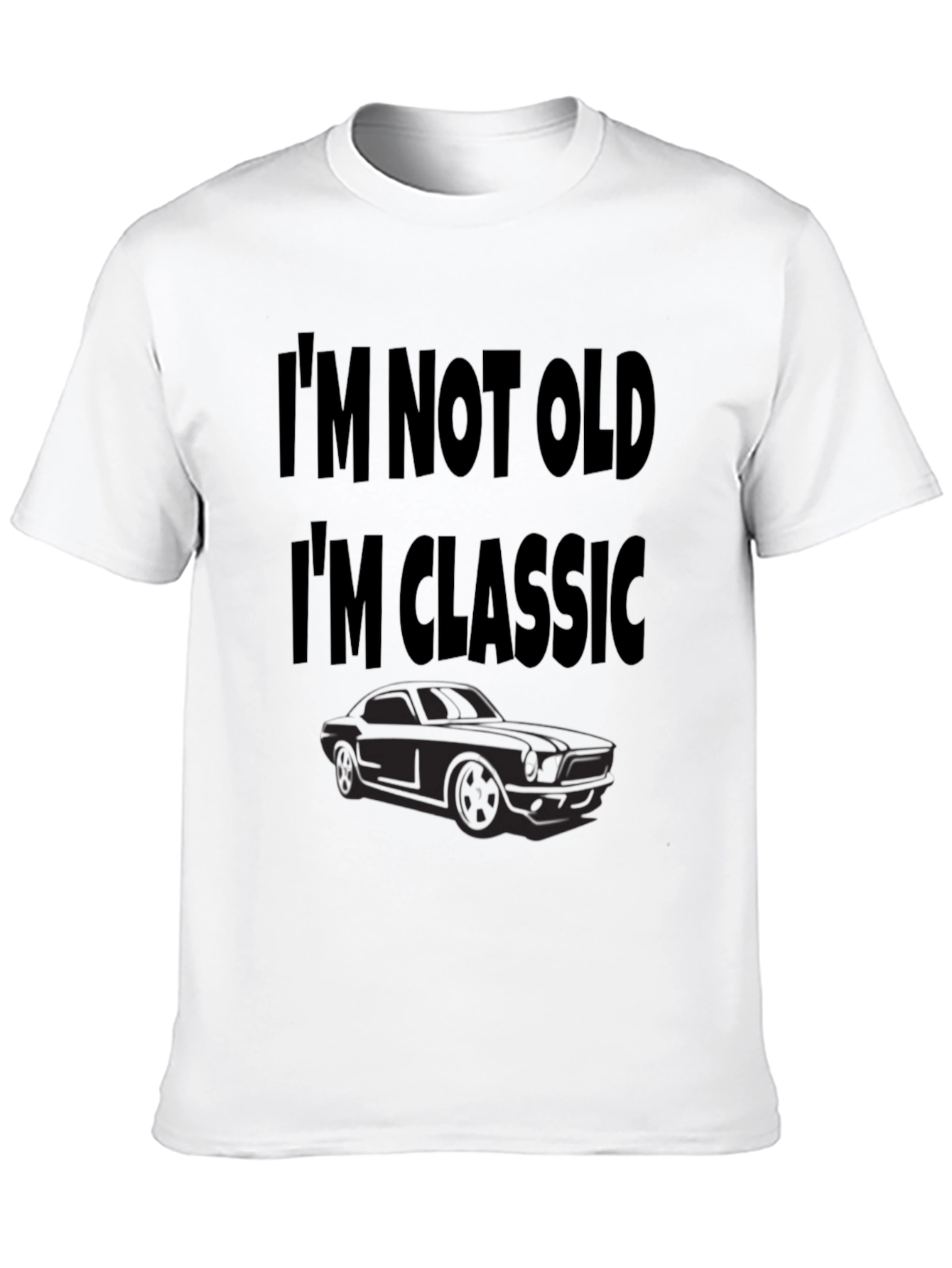 Im Not Old Im Classic Car Black T-Shirt