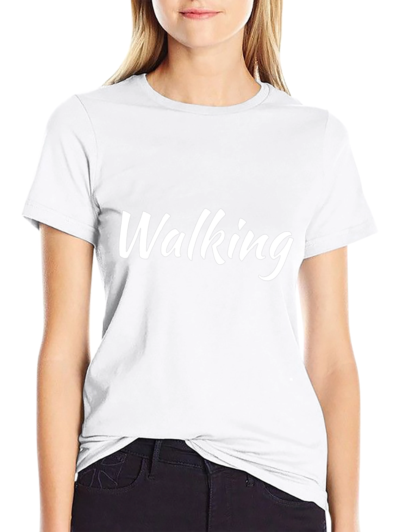Walking Graphic Tee - Casual Comfort T-Shirt
