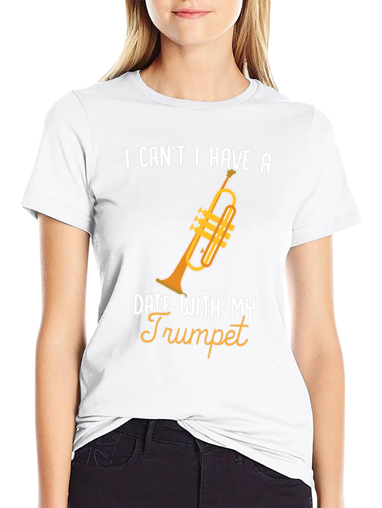 Trumpet Date T-Shirt - Musician Humor Tee