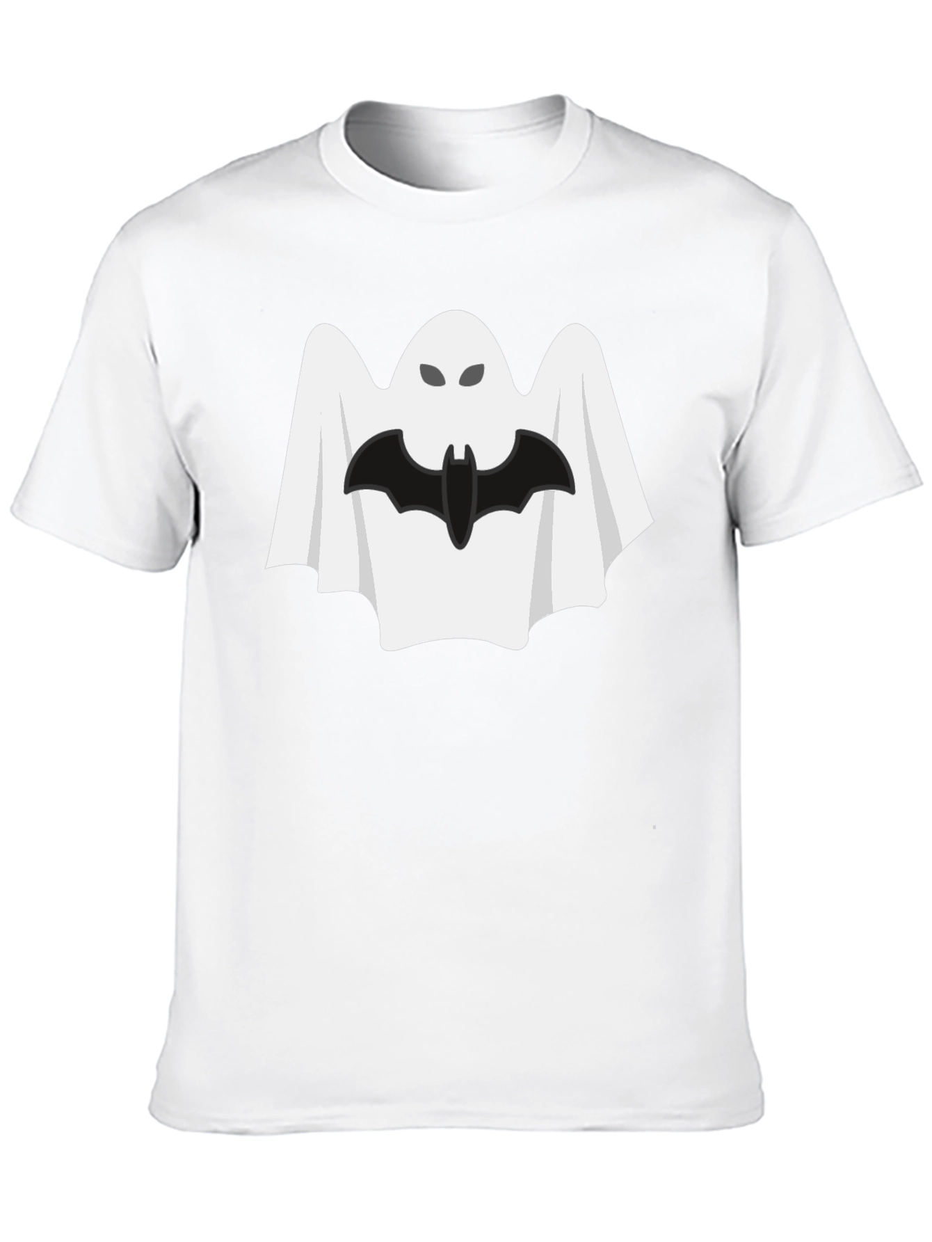 Halloween Ghost & Bat Graphic Tee