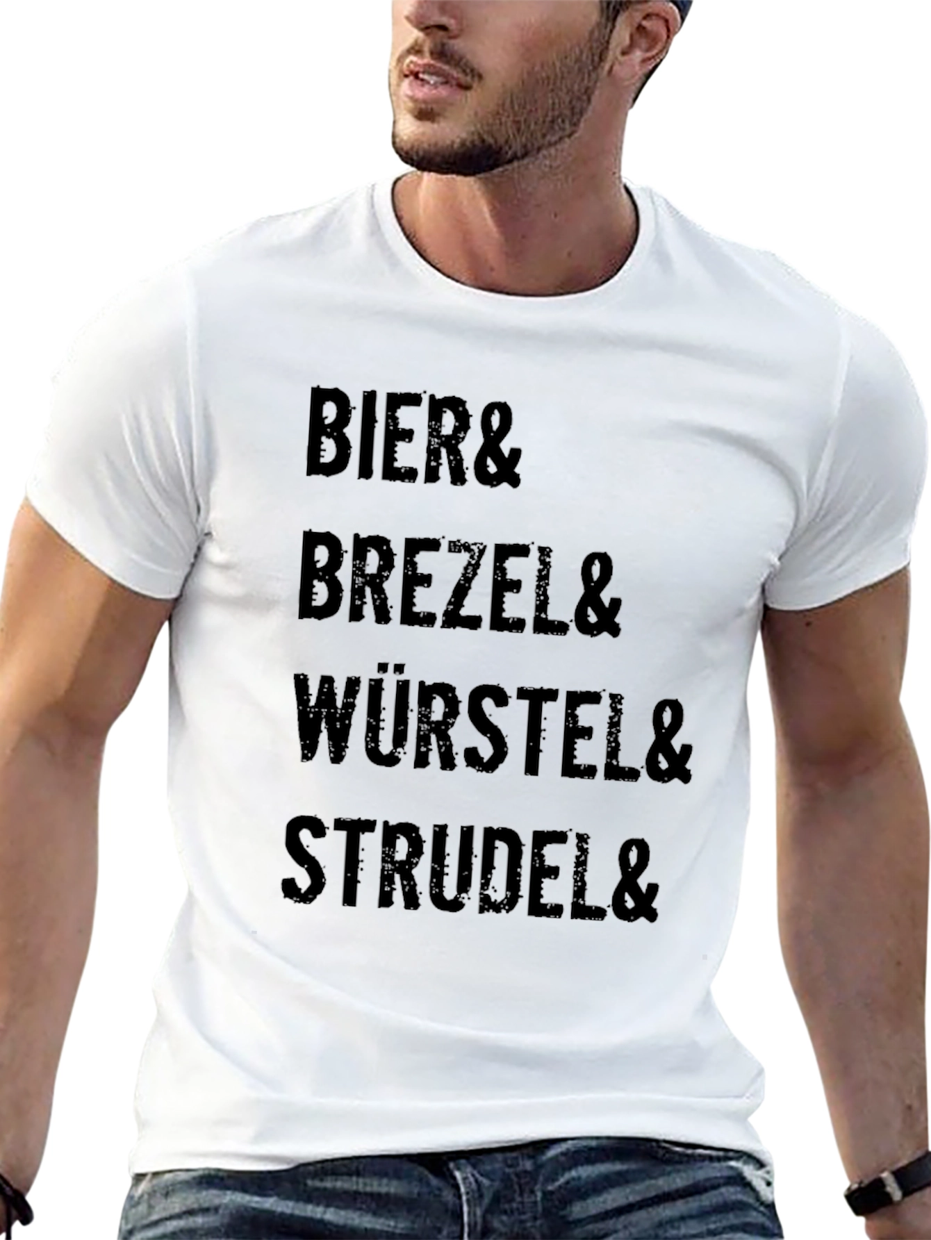Bier Brezel Wurstel Strudel T-Shirt - Bavarian Foodie