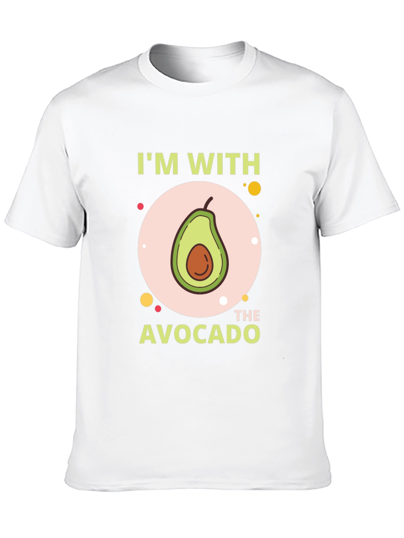 Im With The Avocado T-Shirt - Funny Graphic Tee