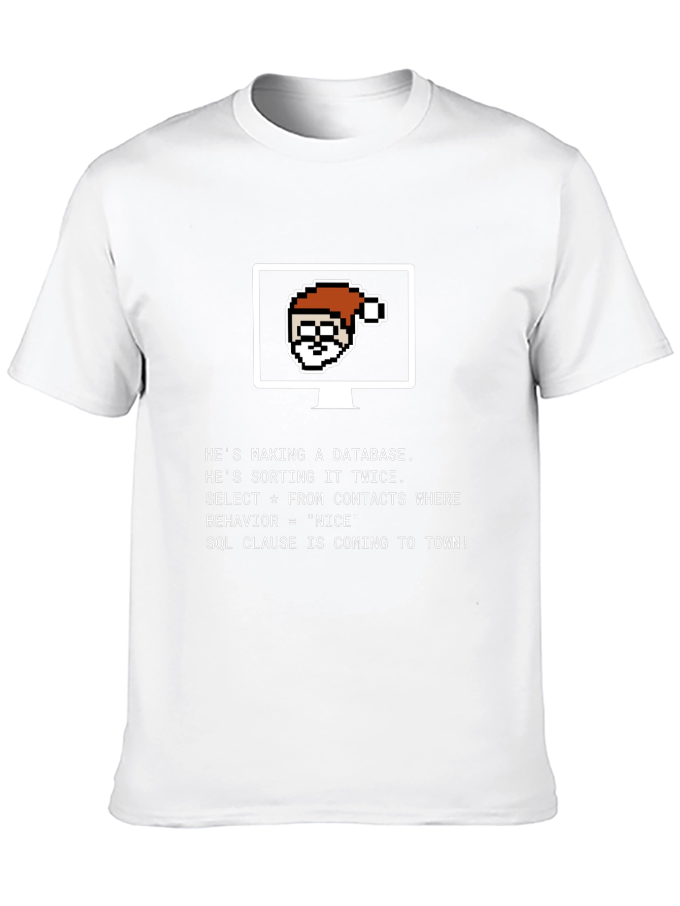 Programmer Santa SQL Christmas T-Shirt