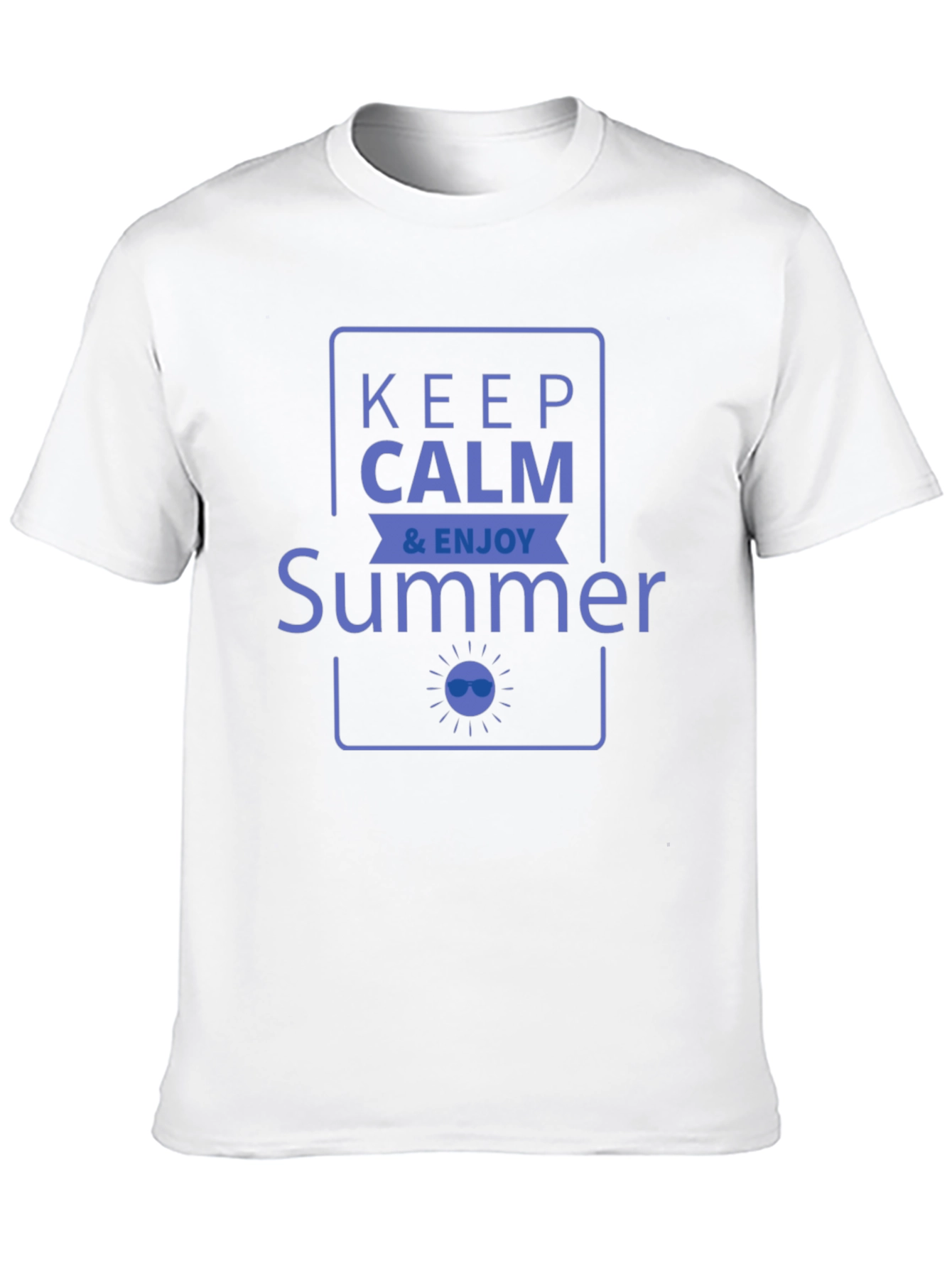 Keep Calm & Enjoy Summer Graphic Tee - Black