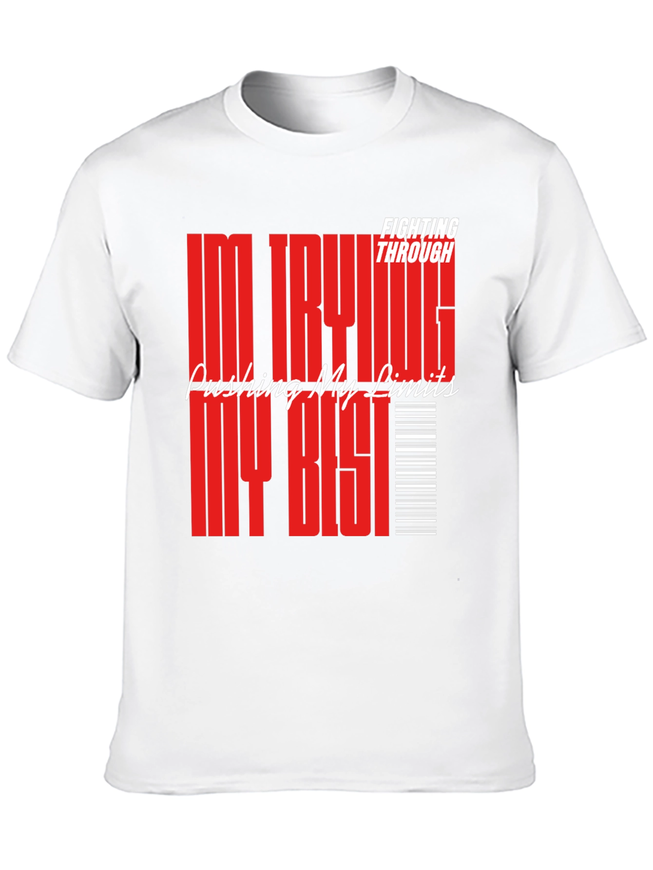 Motivational Graphic Tee: Pushing My Limits T-Shirt